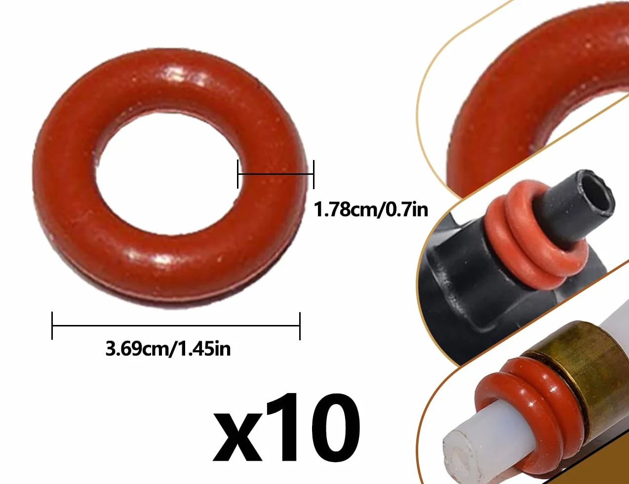 10 sztuk uszczelek o-ringów, pierścień uszczelniający, do zaworu wspomagającego, zaworu parowego, zestaw zaparzaczy, zawór wylotowy, kompatybilne z ekspresami do kawy Philips, kompatybilne z