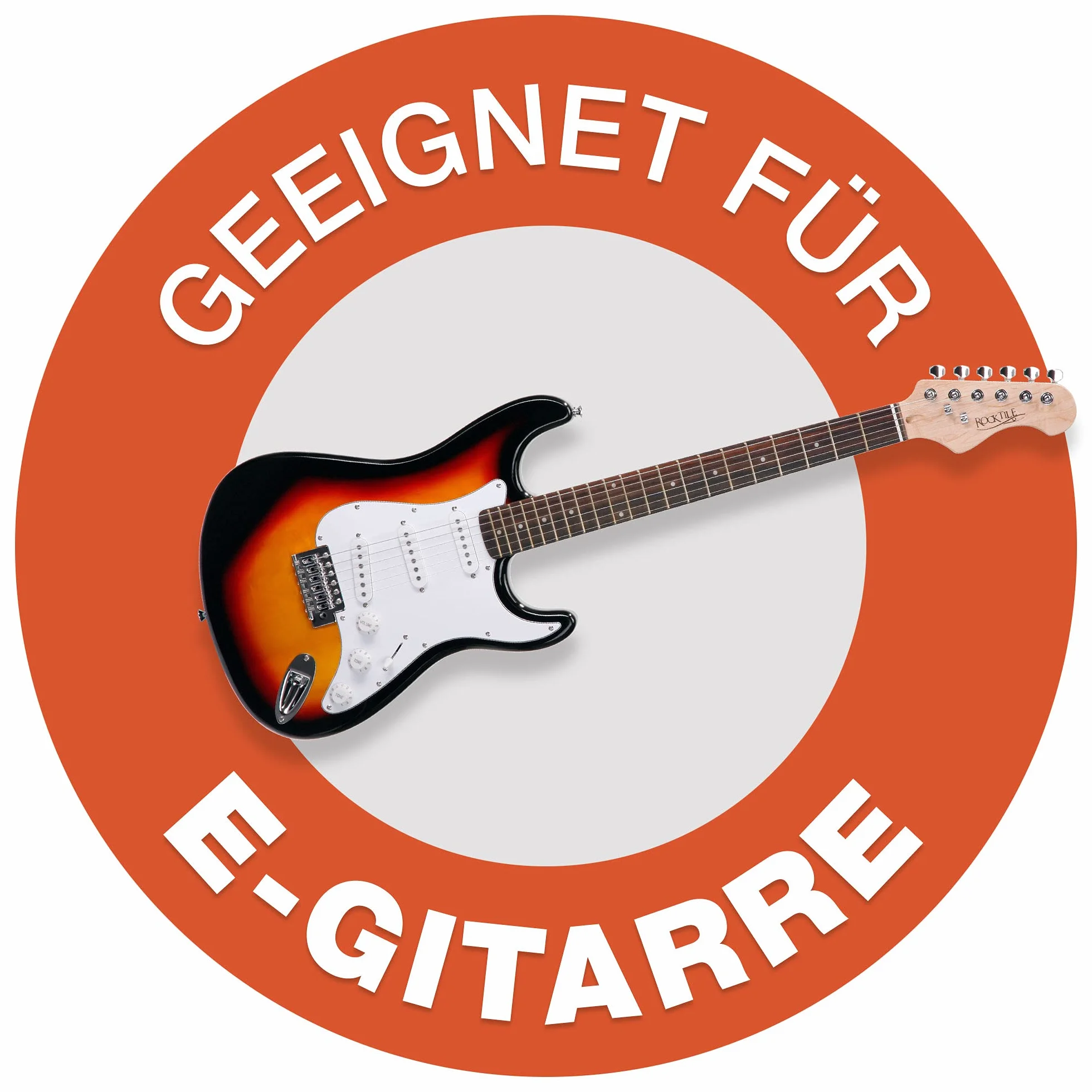 ROCKTILE Torba na gitarę elektryczną (Gigbag na gitarę elektryczną, wyściełana z zestawem plecakowym, duża kieszeń zewnętrzna), czarna