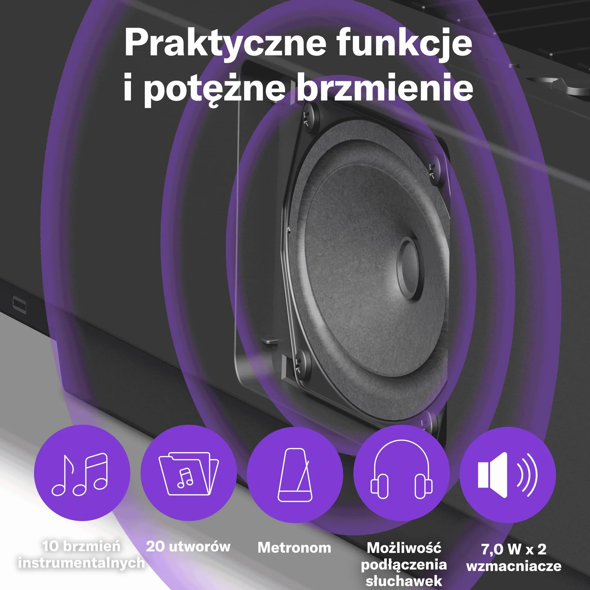 Yamaha P-145 Pianino Cyfrowe - Lekkie Pianino Cyfrowe z Klawiaturą Graded Hammer Compact z 88 Klawiszami i 10 Brzmieniami Instrumentalnymi, dla Początkujących, Czarne