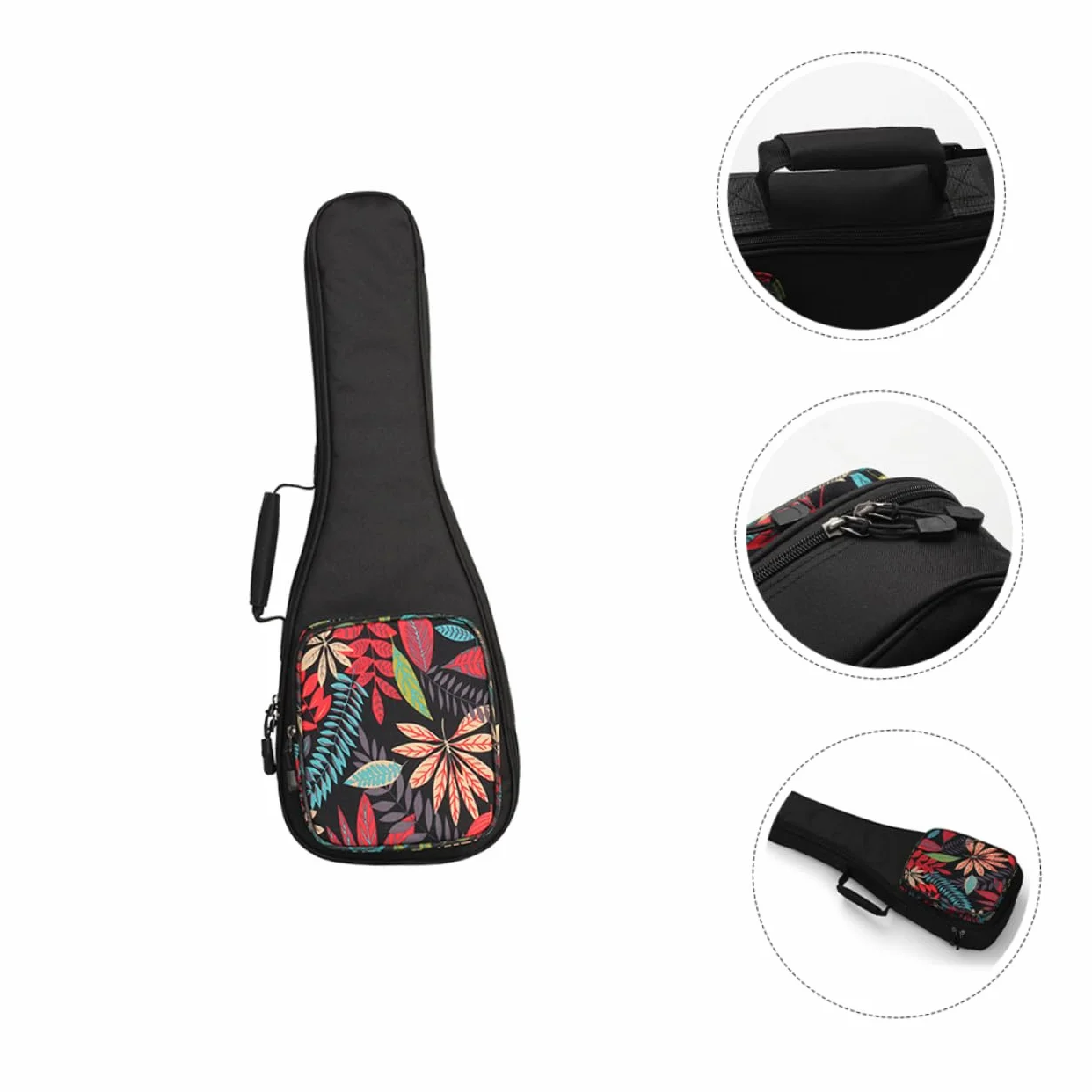 Toyvian Ukulele Bag Płócienny Pokrowiec z Grubym Ociepleniem i Podwójnymi Szelkami Wytrzymały Pojemnik Instrument Muzyczny