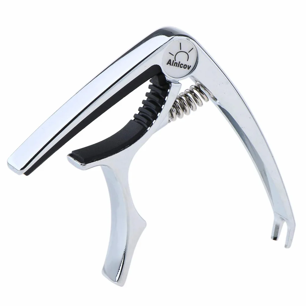 Alnicov Guitar Capo Clip, zacisk do strojenia gitary elektrycznej z narzędziem do wyciągania kołków do gitar, basów, ukulele
