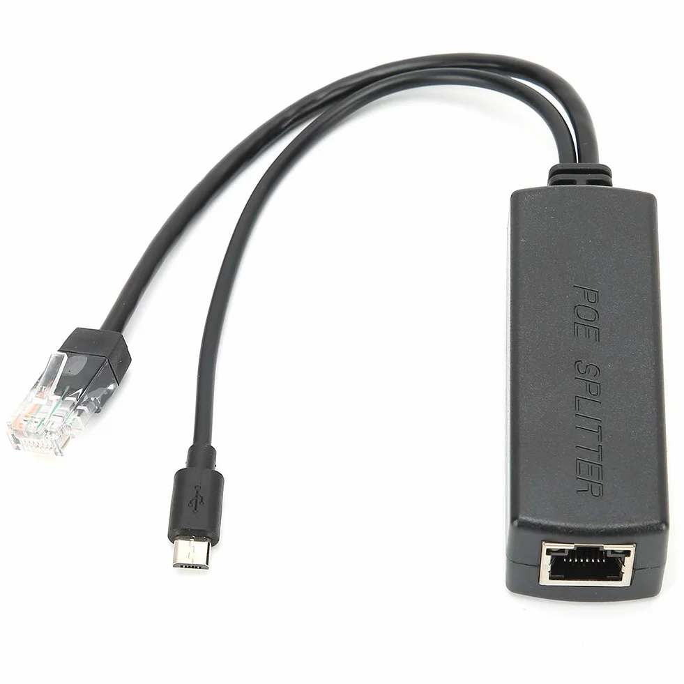 Moduł Zasilacza Rozdzielacza POE Odpowiedni do Tabletu, Standardowy Kabel Separujący USB 48 V do 5 V, Adapter POE Obsługuje Niechciane Zasilanie 48 V Przez Ethernet