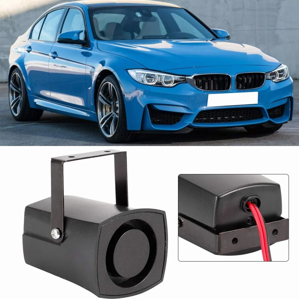 Summer Reverse, Universal 12V 115db Autoumkehralarm Back Up Horn Beeper Buzzer Black