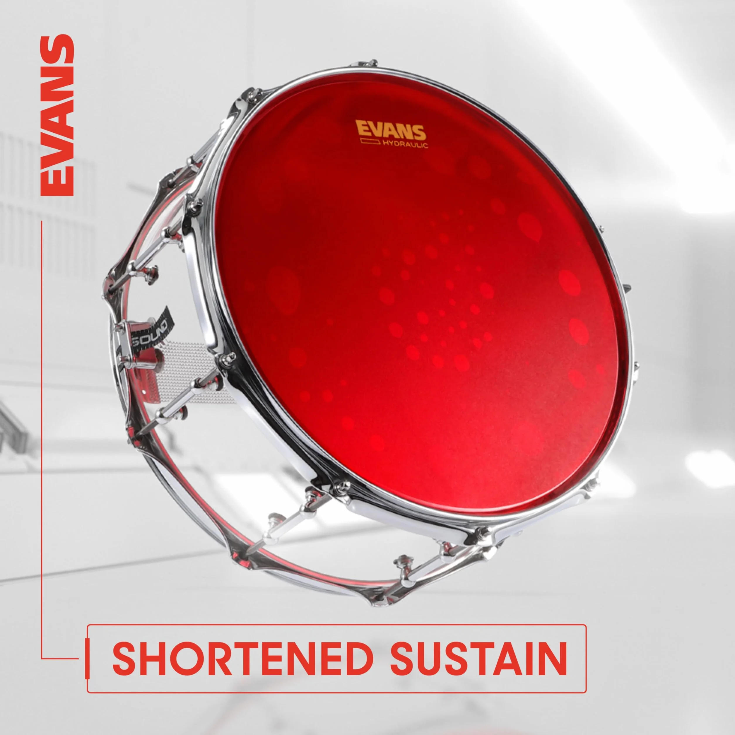 Evans hydrauliczny czerwony zestaw fuzji (25,5 cm, 30,5 cm, 35,5 cm) z powłoką UV 14"
