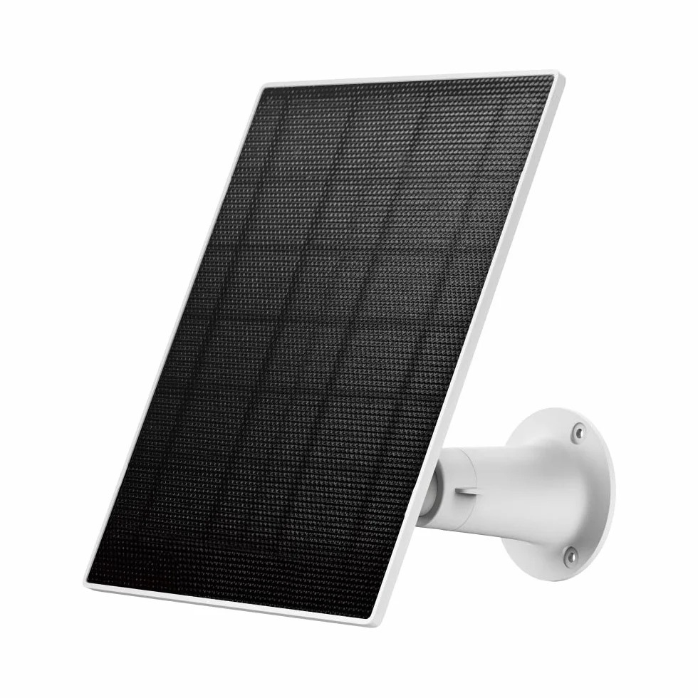 Tapo Panel słoneczny A202 4,5 W, 5,2 V, odpowiedni do baterii Tapo kamery, elastyczna instalacja, ładowanie o wysokiej wydajności, IP65, regulowany 360°, kabel do ładowania 4 m