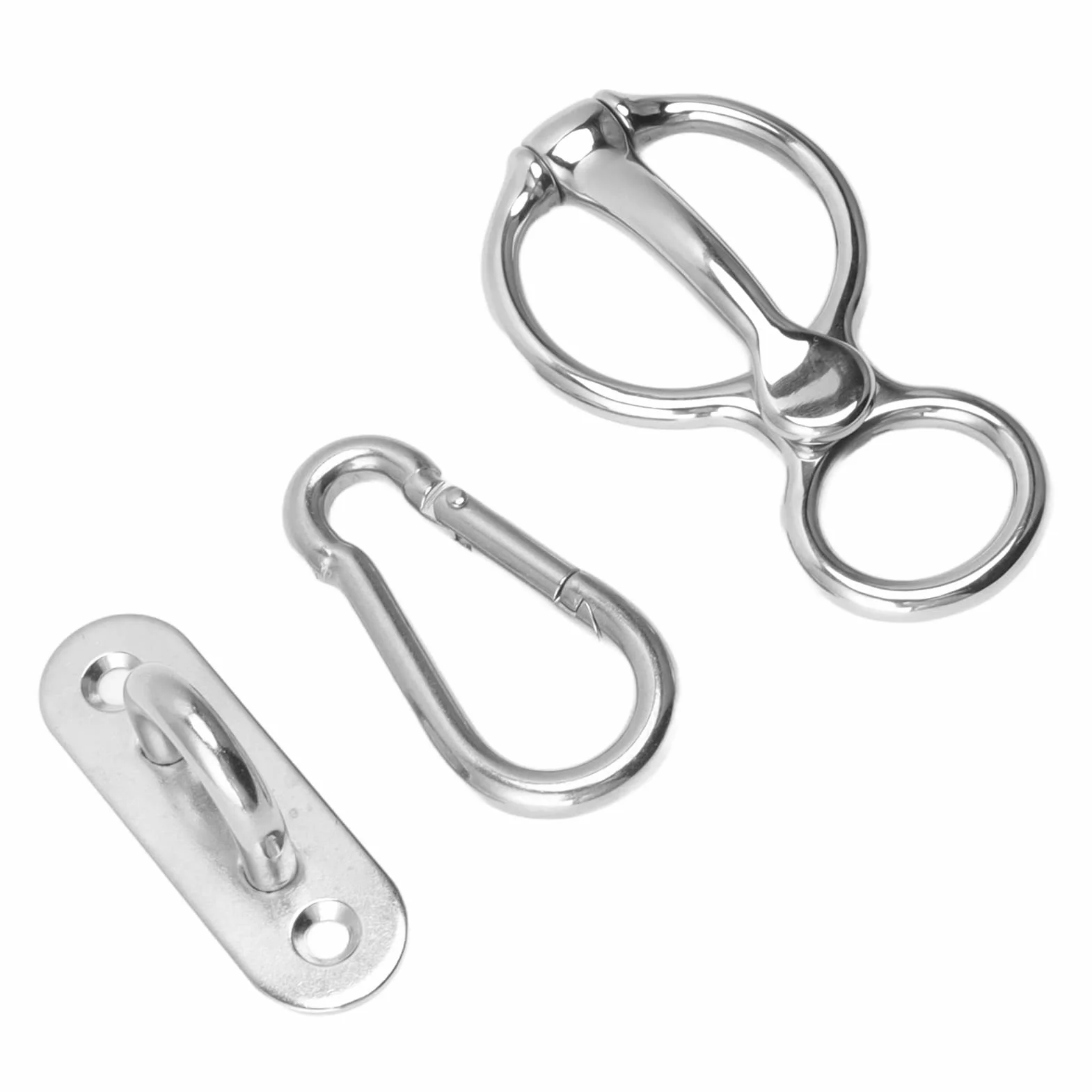 Pferde-Krawattenring, Pferdezubehör, Halbrunder Ring aus Edelstahl, Pferdetrainingsausrüstung, Sicheres Pferdezubehör Zum Zurückziehen