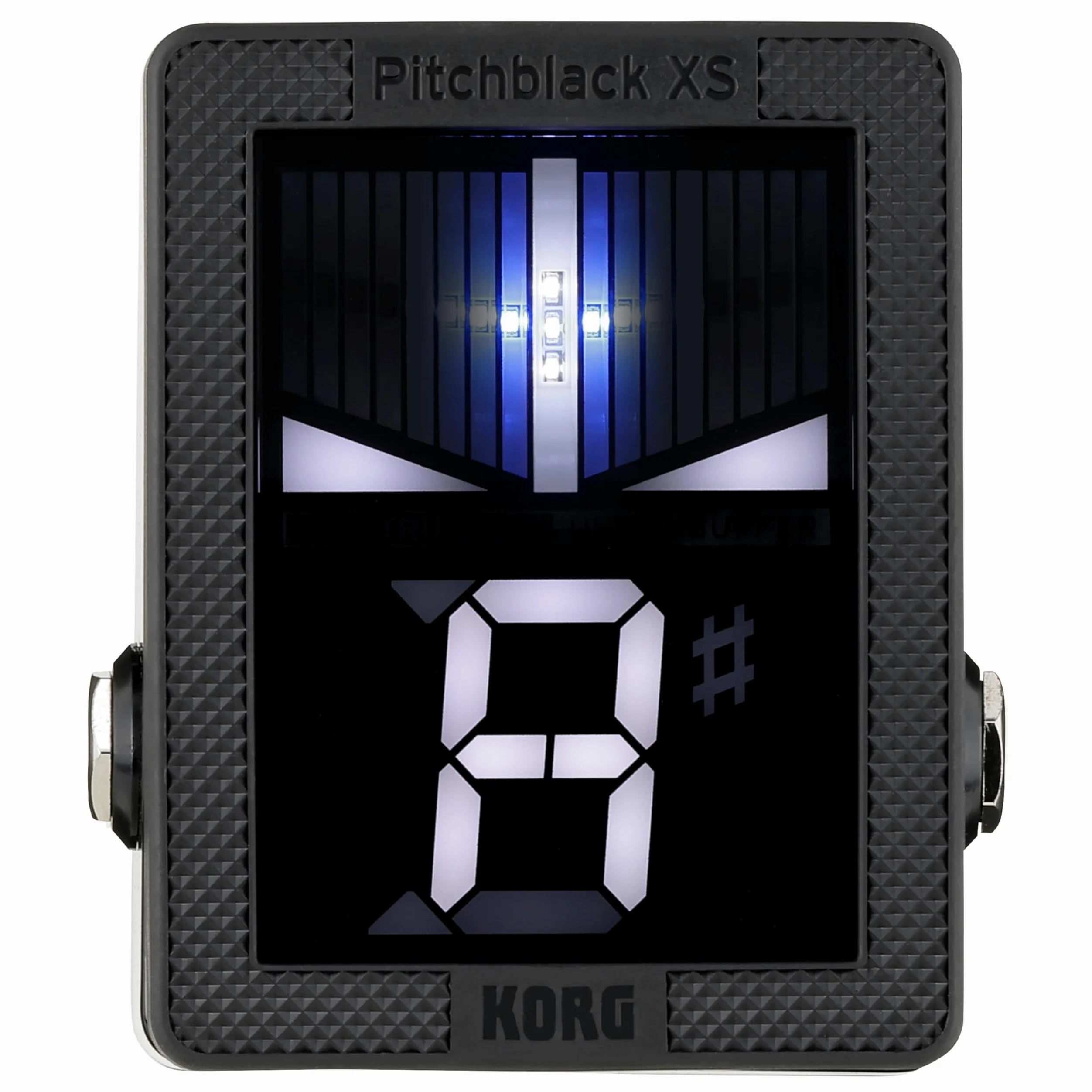 Korg - PB-XS Pitchblack X Series - Kompaktowy tuner pedałowy do gitary basowej/basowej - czarny