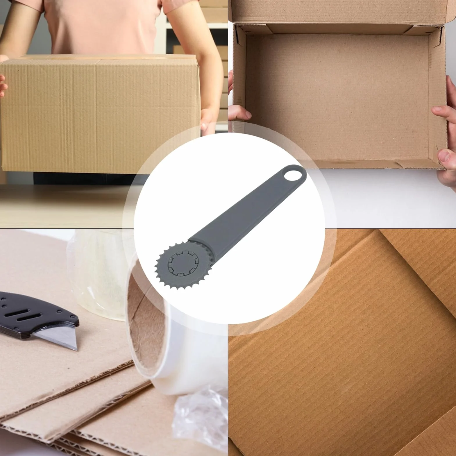 Box Resizer, narzędzie do wyników płyt kartonowych, Reduktor rozmiaru kartonu, precyzyjny projekt koła ręcznego, idealny do transportu, przechowywania, domu, pakowania, użytkowania wysyłki 11,90 cali