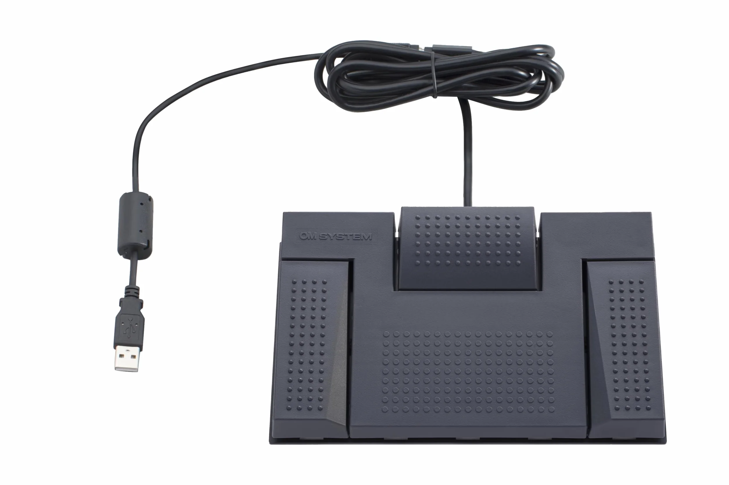 OM SYSTEM RS28N pedał USB z 3 przyciskami do transkrypcji, kompatybilny z oprogramowaniem