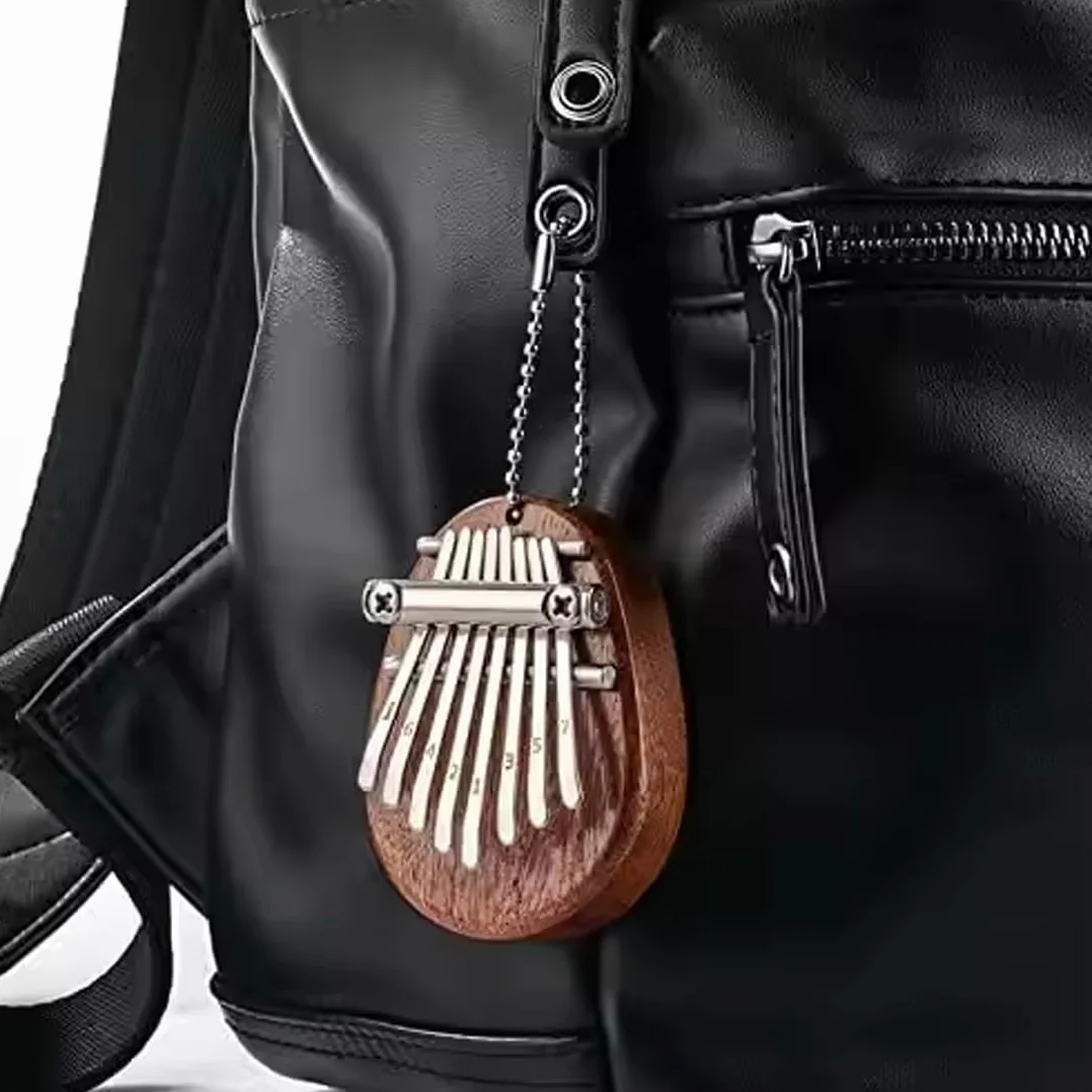 1 szt. Mini Kalimba 8 kluczy instrument muzyczny Marimba z nutą Kalimba fortepian Kalimba dla początkujących najlepszy prezent