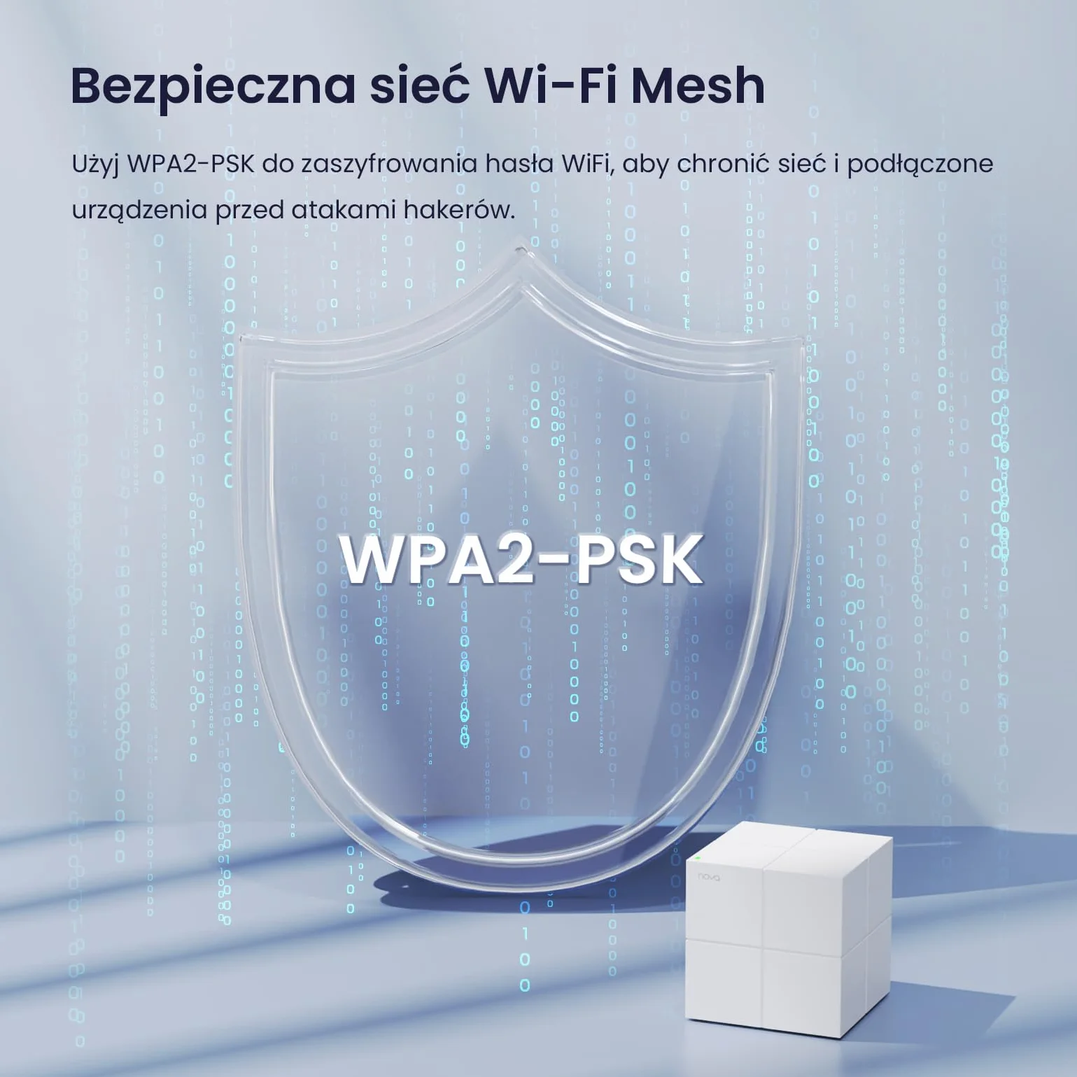 Tenda Nova MW6 Mesh WLAN System - AC1200 Dual Band WLAN Mesh System - zasięg do 500m² & 90 urządzeń - 6x Gigabit Port - zastępuje Router & Repeater - kompatybilny z Alexa - 3-Pack