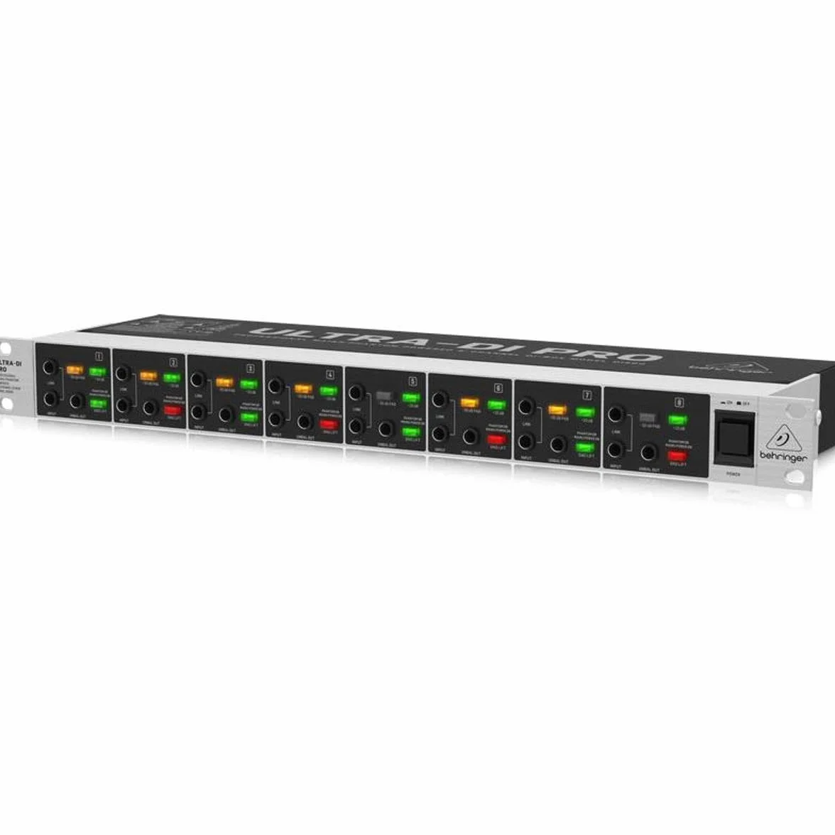 Behringer 8-kanałowy ULTRA-DI PRO DI800 V2 Professional Mains/Phantom Powered DI-Box