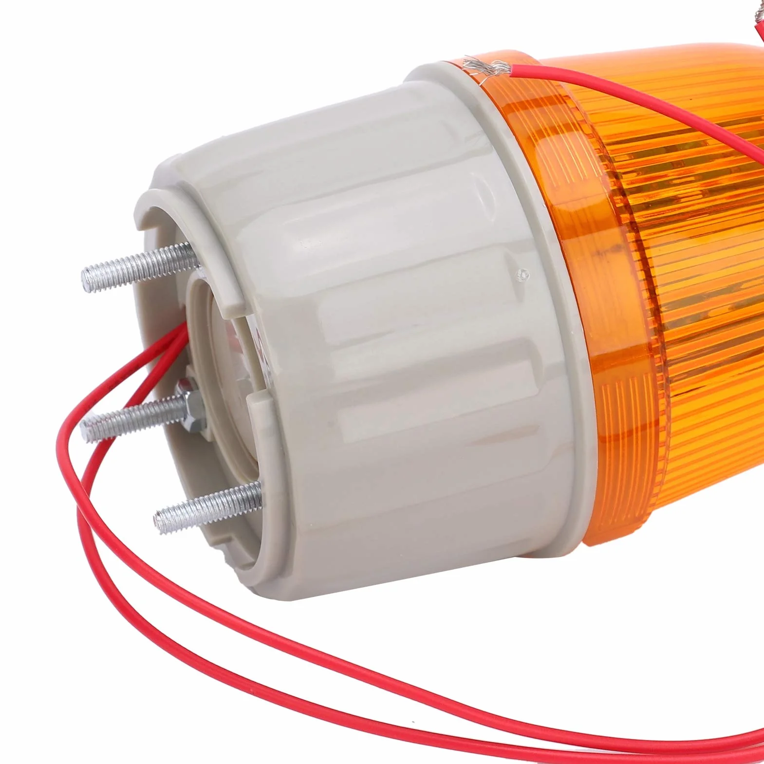Lampa Ostrzegawcza, światło Ostrzegawcze BERM Lampa LED Dźwięk i Oświetlenie Sprzęt Alarmowy BEM‑2071 5 W 220 V AC, Zespoły Reflektorów Samochodowych (Żółty)