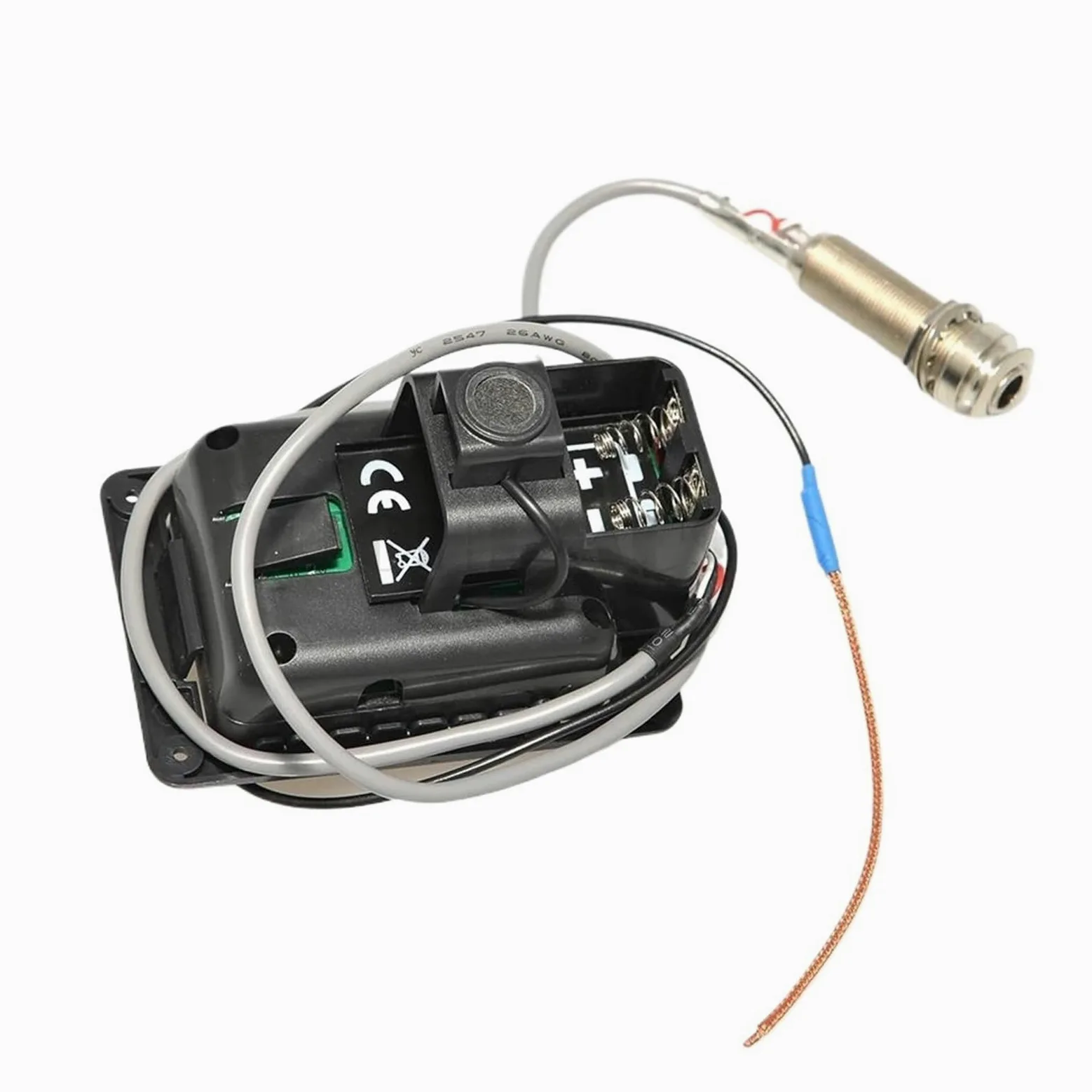 Przetworniki Do Gitary Akustycznej 10 Sztuk Przedwzmacniacz Gitary Akustycznej EQ Tuner Piezo Pickup Equalizer Z Mikrofonem Beat Board Dla Gitary Folkowej 301 201 101 Pickup(201 x 10pcs)