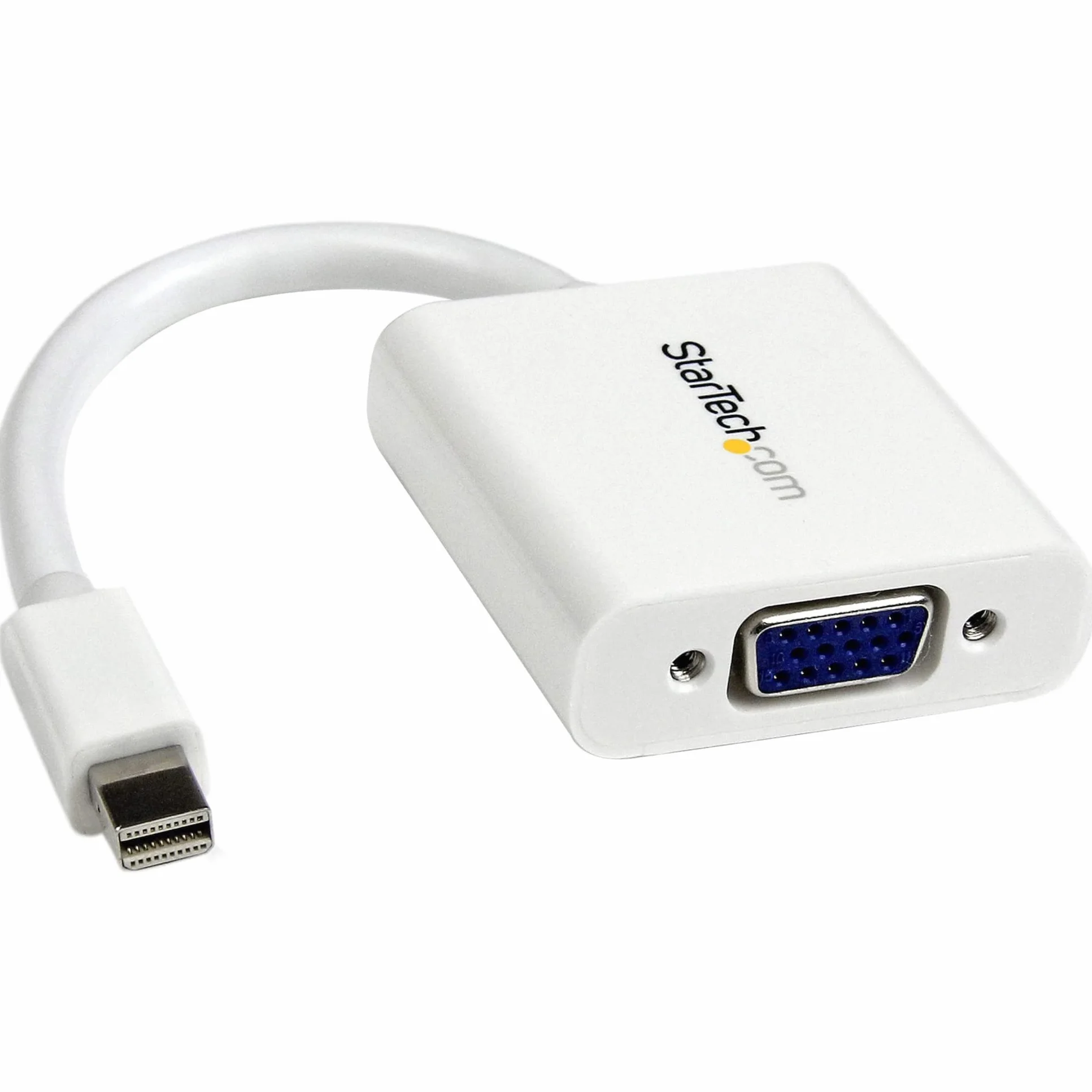 StarTech.com Adapter Mini DisplayPort na VGA - biały - 1080p - adapter do monitora Thunderbolt na VGA - konwerter Mini DP na VGA (MDP2VGAW)