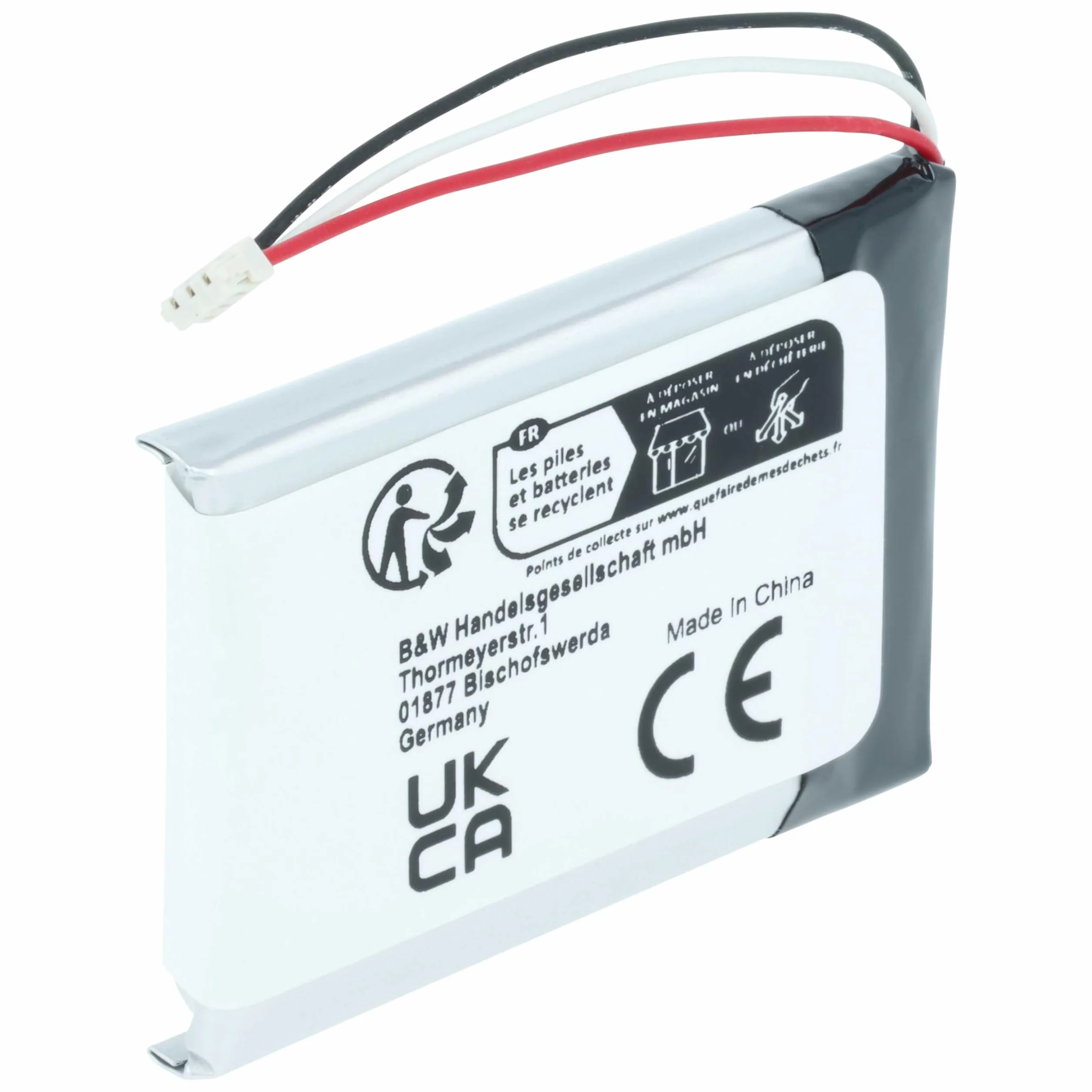 vhbw Akumulator kompatybilny z bezprzewodowymi słuchawkami Jabra Evolve 75 (400 mAh, 3,7 V, litowo-polimerowe)