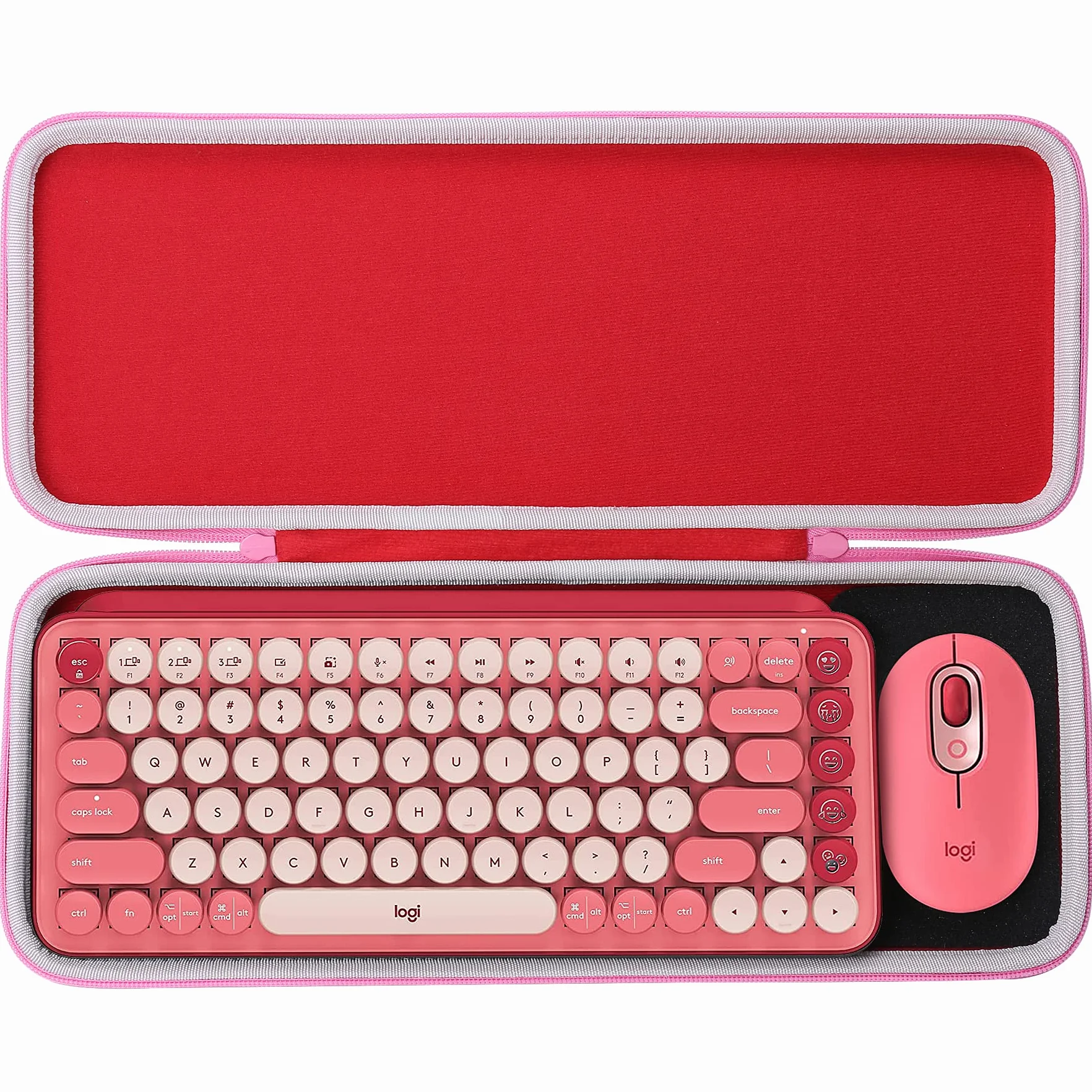 Aenllosi Twarde etui do klawiatury mechanicznej bezprzewodowej PopKey, tylko etui (czerwona)