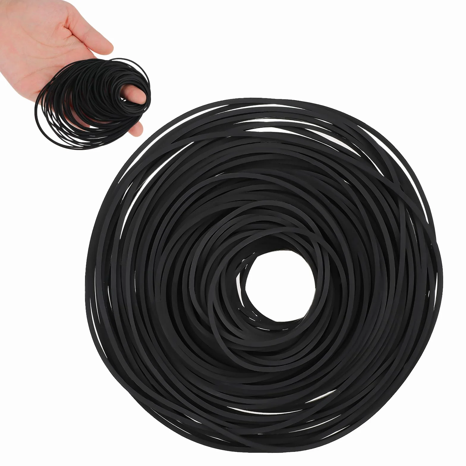 100 sztuk pasków czworokątnych do maszyny kasetowej, Recorder, paski gumowe 26-120 mm, uniwersalne kwadratowe kasety, naprawa magnetofonu do recorderów Walkman, szerokość 1 mm
