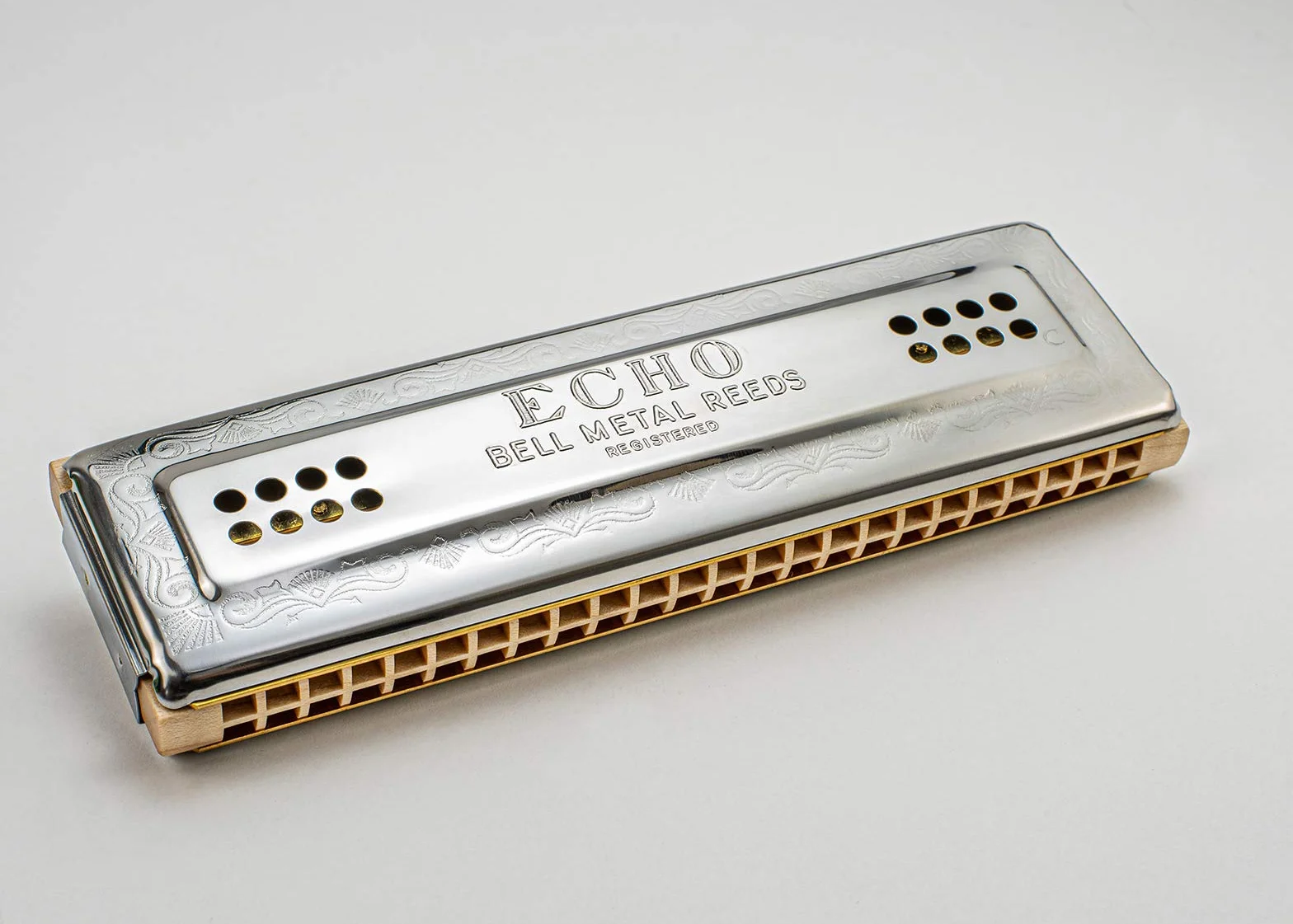 Hohner Harmonijka Ustna, Srebrny, 96 tonów, tonacja C/G