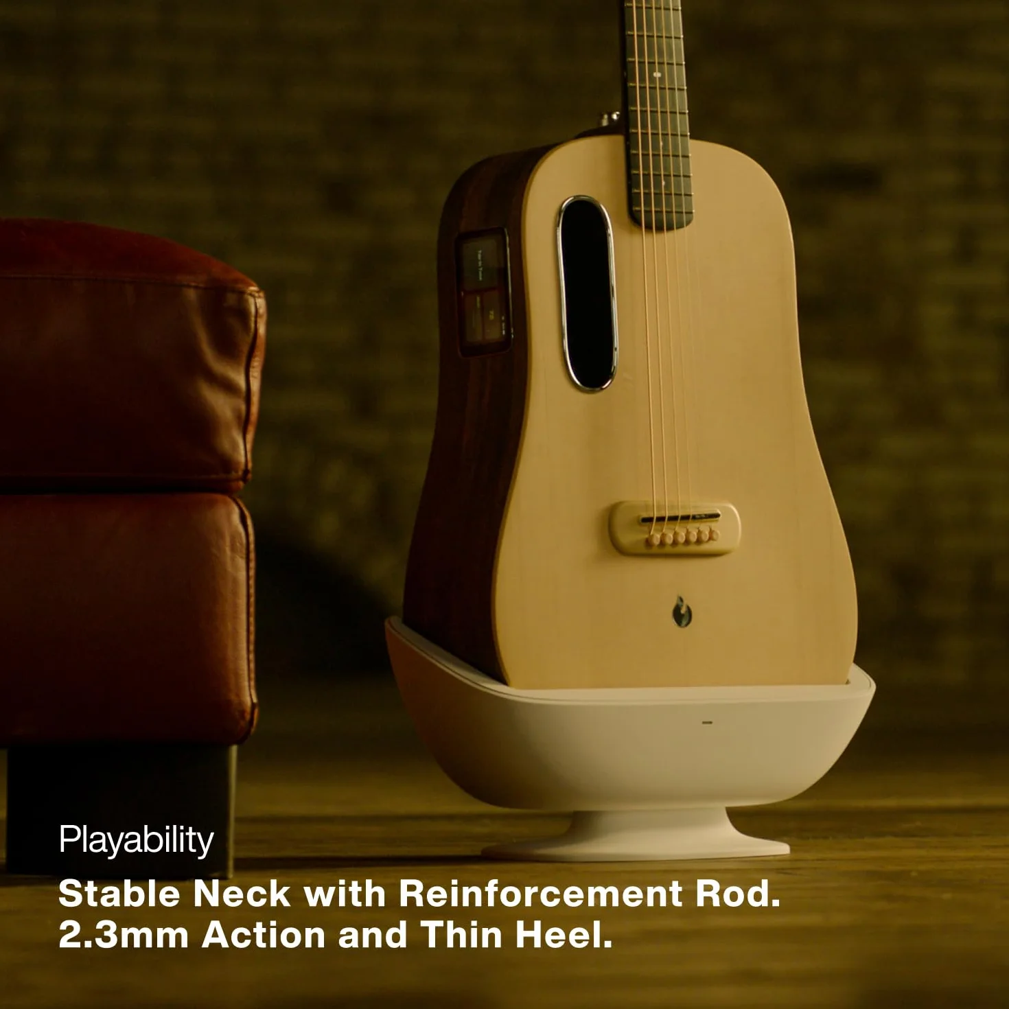 LAVA ME 4 świerkowa elektryczna gitara akustyczna z systemem FreeBoost 2.0, inteligentna gitara z idealną torbą, kabel do transmisji danych, klucz prętowy kratownicy, obsługuje Bluetooth 2,4 GHz / 5G