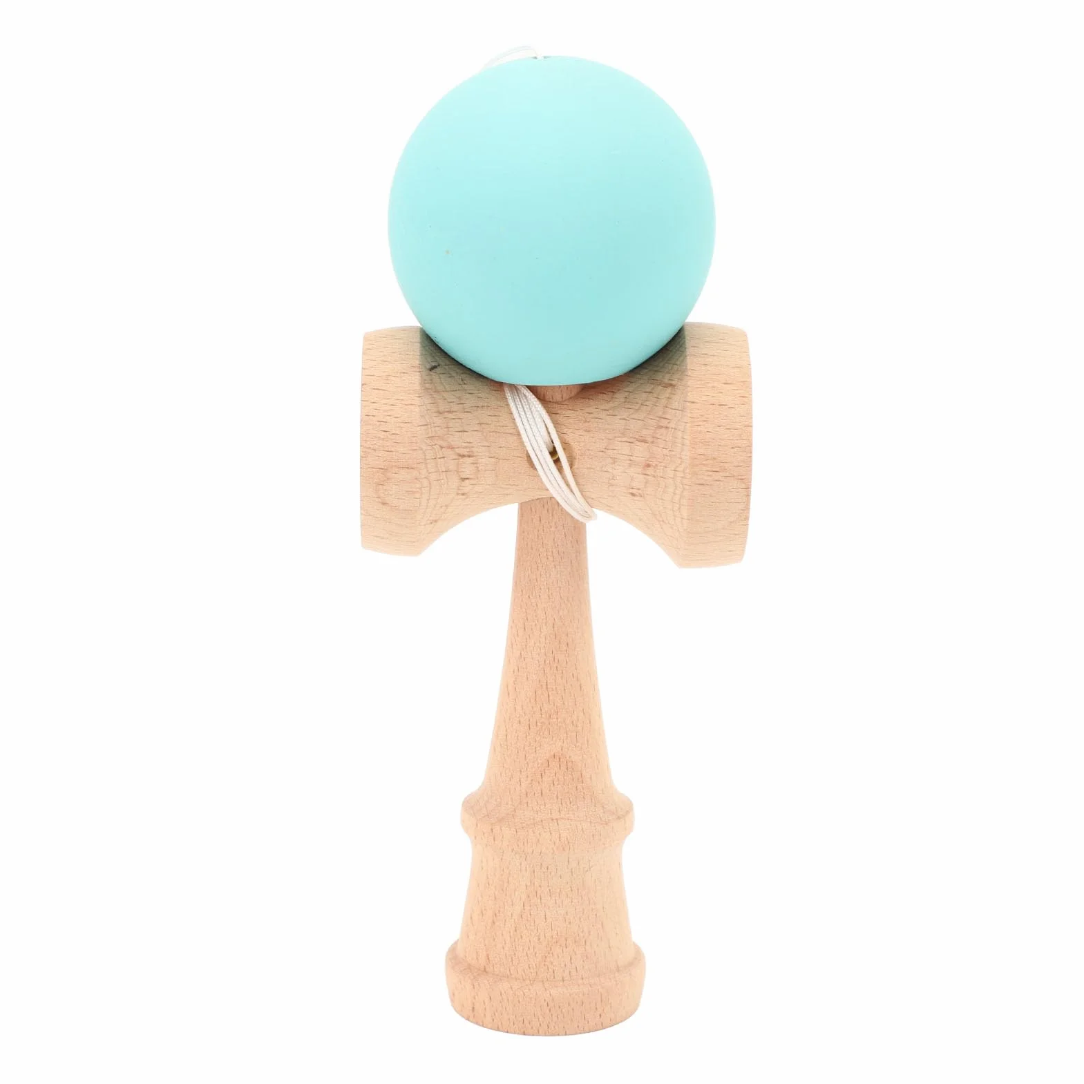 Kendama Toy, Wooden Catch Ball, Portable, Poprawia koordynację Oka Dłoni, ze Sznurkiem, do Wewnątrz i na Zewnątrz (PURPLE) (GREEN)