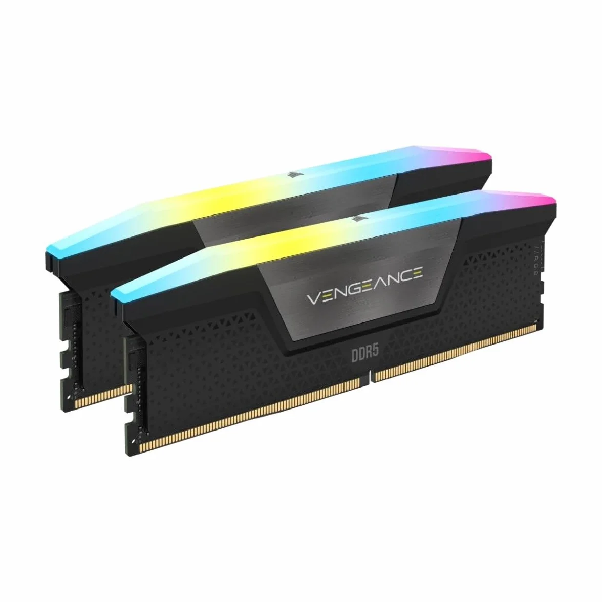 CORSAIR VENGEANCE RGB DDR5 RAM 48GB (2 x 24GB) do 6000MHz CL36 Intel XMP iCUE kompatybilna pamięć komputerowa, czarna (CMH48GX5M2E6000C36)