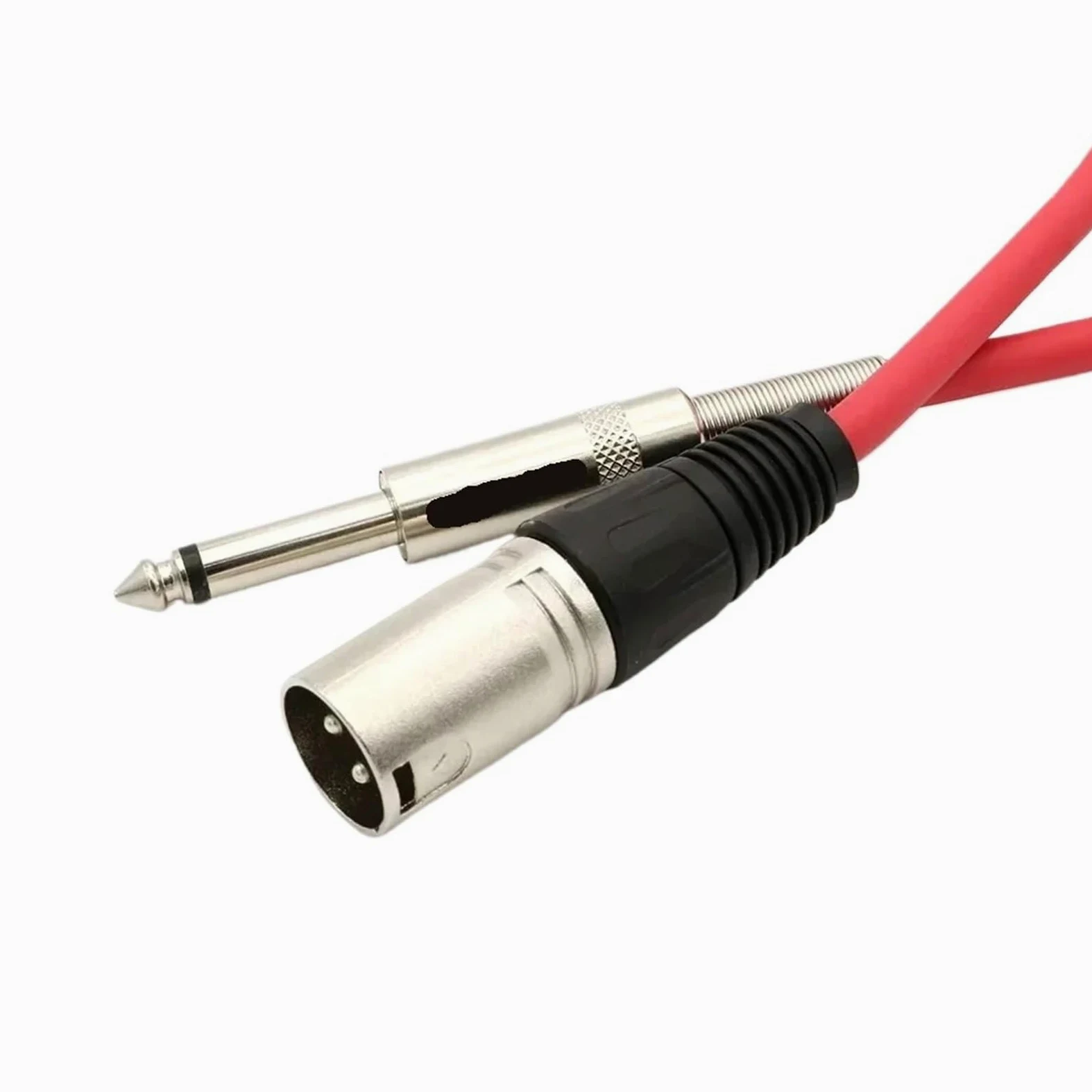 Kabel instrumentalny XLR 3-pinowy do męskiego kabla monofonicznego 6,35 mm (1/4") kabel mikrofonowy (15 m)