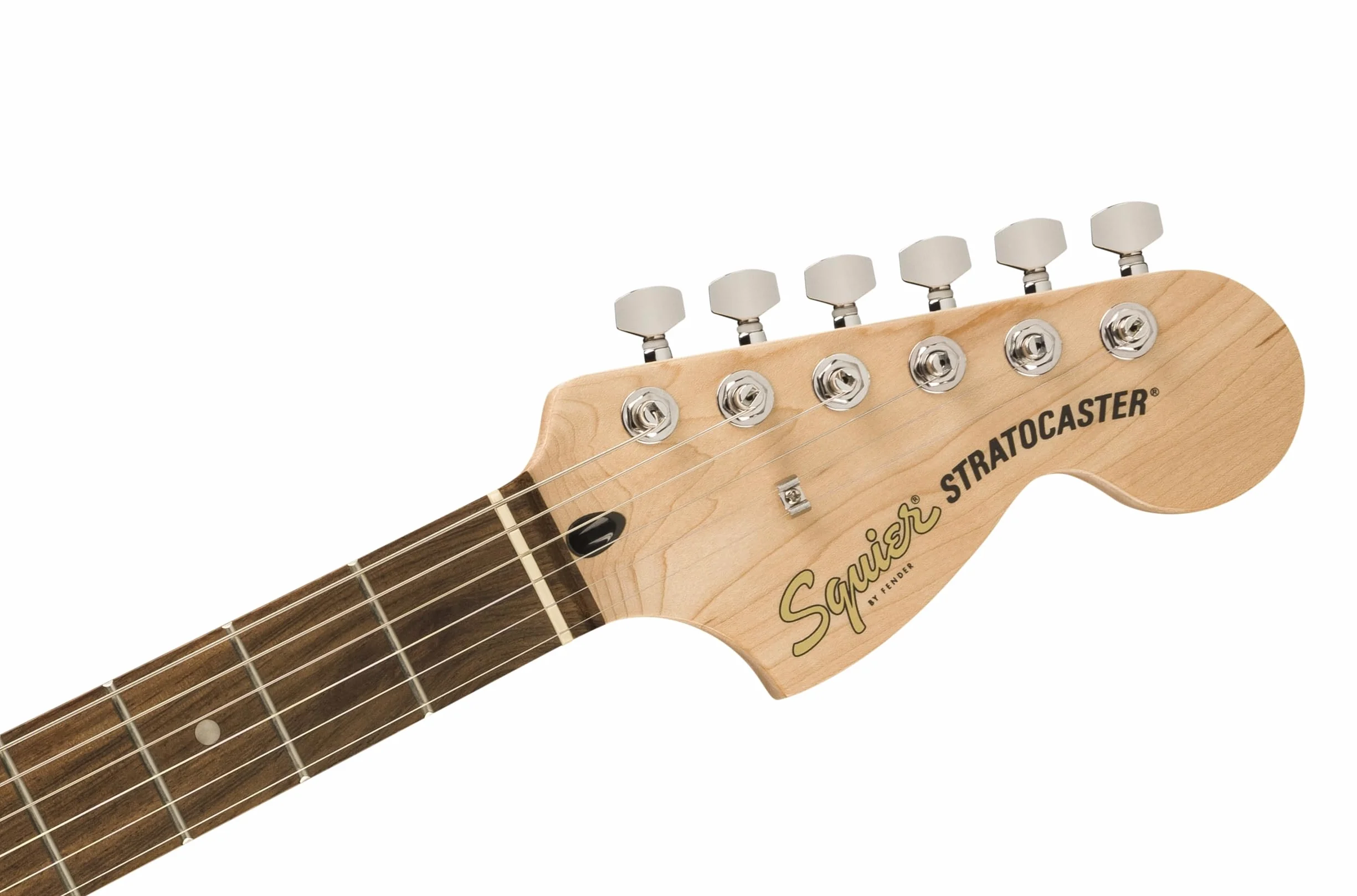 Squier by Fender Affinity Series™ Stratocaster® gitara elektryczna i mikropakiet Mustang™ w kolorze czarnym. Zawiera torbę na koncert, pasek, słuchawki, kostki i bezpłatną 3-miesięczną subskrypcję