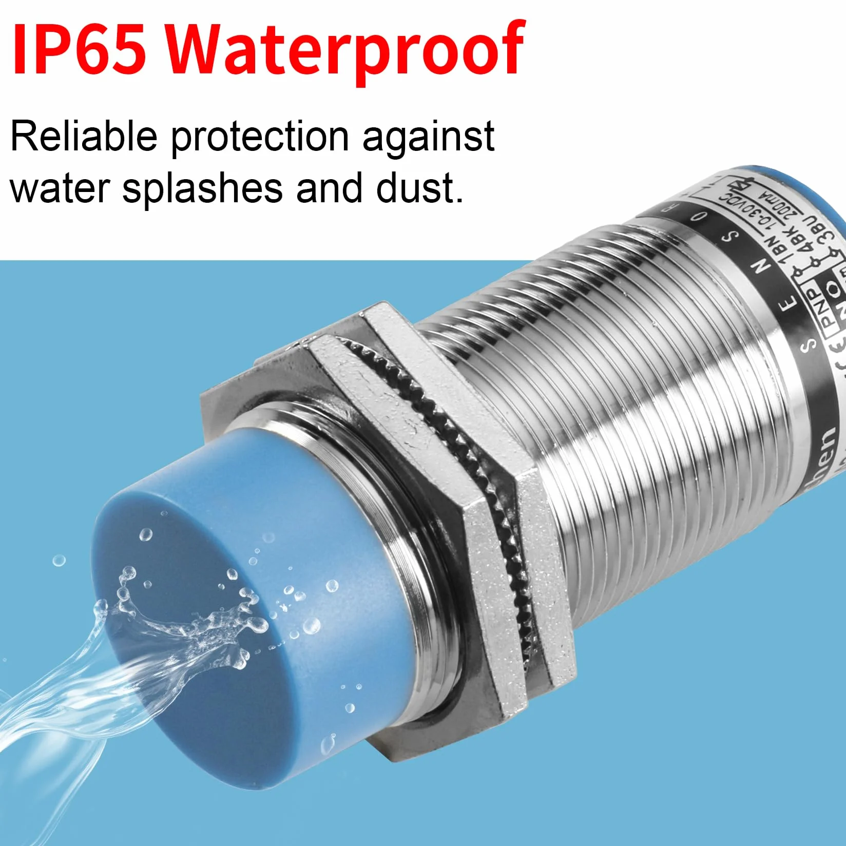 Heschen pojemnościowy przełącznik czujnika zbliżeniowego LJC30A3-H-Z/BY detektor 1-15 mm 6-36 VDC 300 mA PNP normalnie otwarty (NO) 3-przewodowy