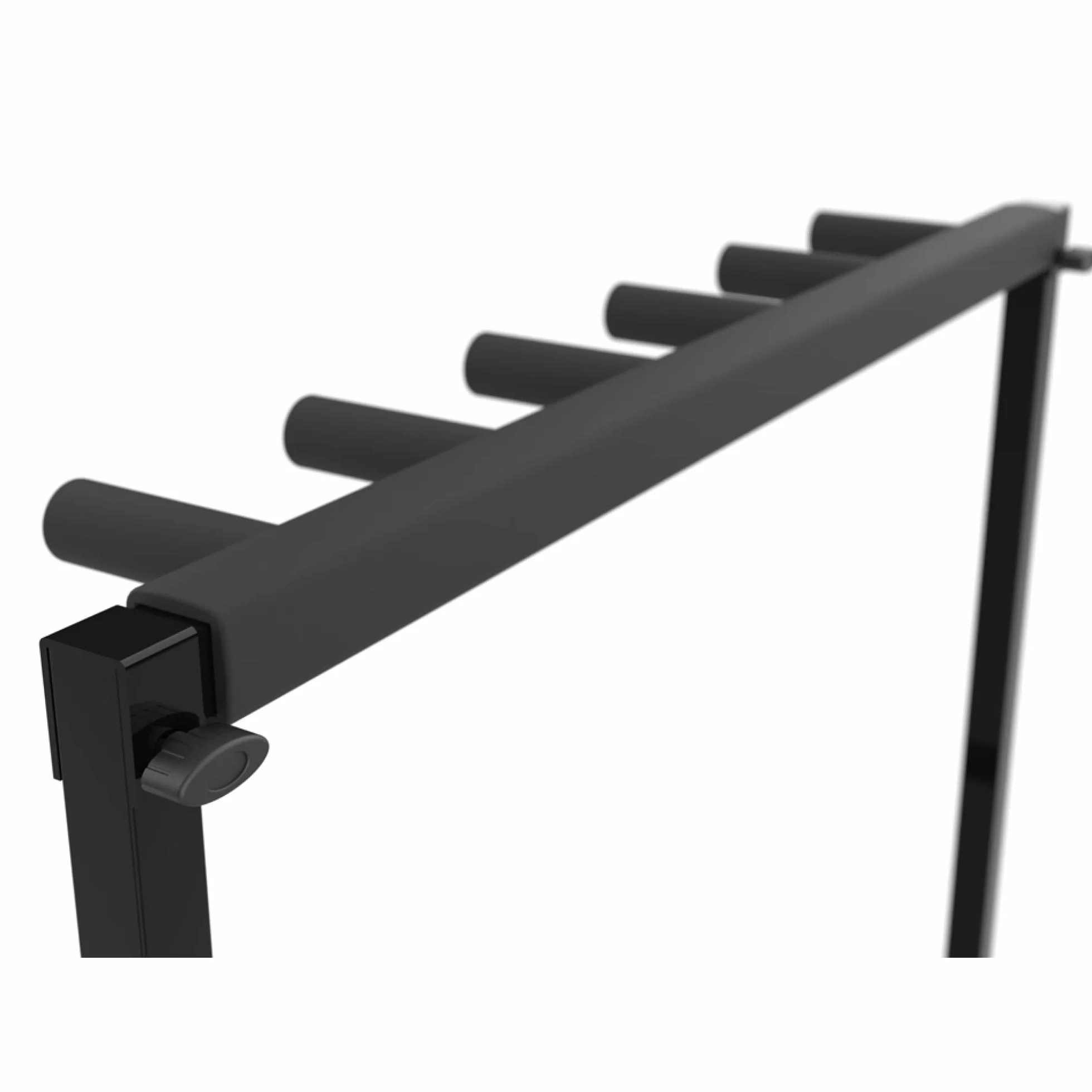Audibax, Multi-Stand 3 stojak na 5 gitar, składany, wyściełane uchwyty, stojak na gitarę i bas, czarny, wymiary 61 x 54 x 67 cm