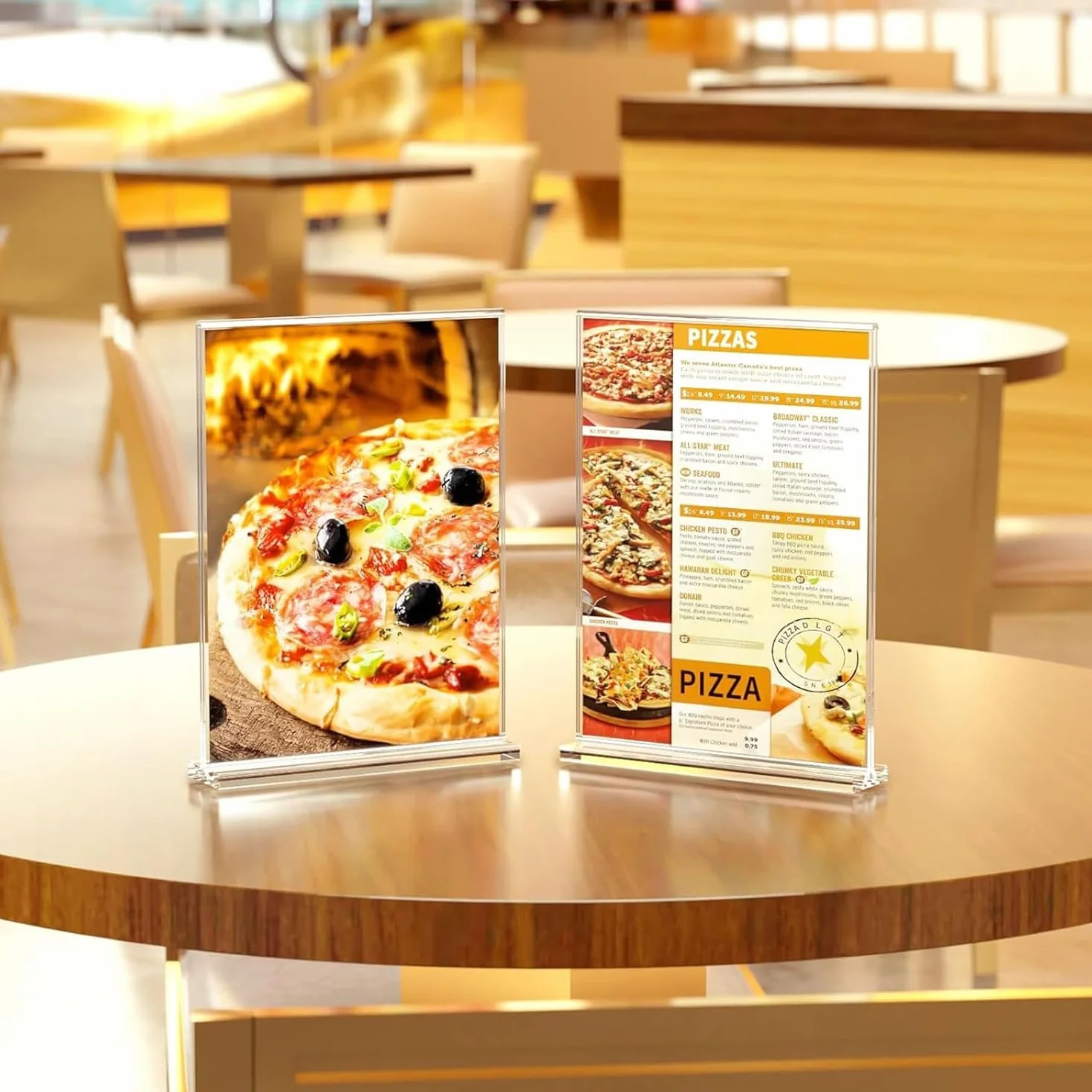 Stojak Akrylowy Aghoer, Akrylowy Stojak na Znak A5, 4-częściowy Stojak na Stół, Akrylowy Stojak na Stół, Stojak Reklamowy dla Restauracji, Menu, Dokumenty Biurowe