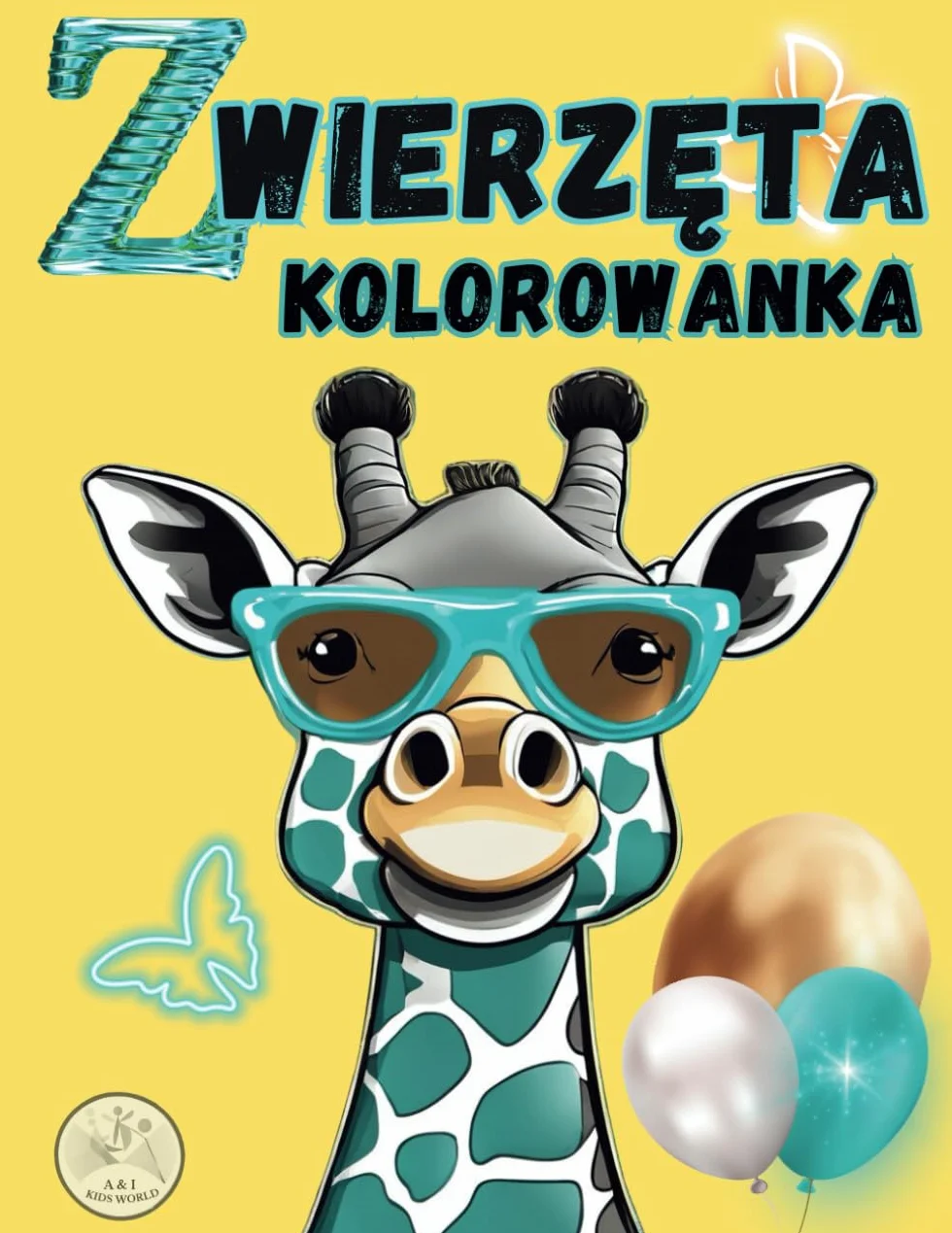 Kolorowanka zwierzęta: Kolorowanie zwierząt i zadania do wykonania I Urocze zwierzaki z Lasu, Dżungli, Farmy, Zoo i Safari I Edukacyjne i Kreatywne Kolorowanki I