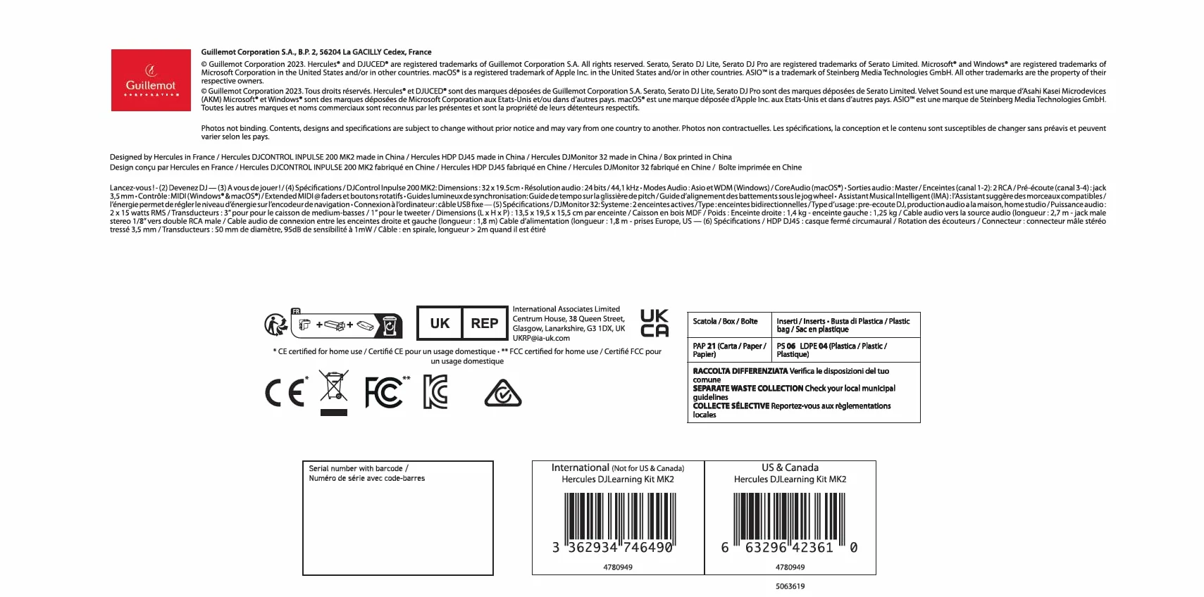 Hercules DJLearning Kit MK2 — Kompletny Zestaw do Nauki Miksowania — Obejmuje Oprogramowanie i Samouczki