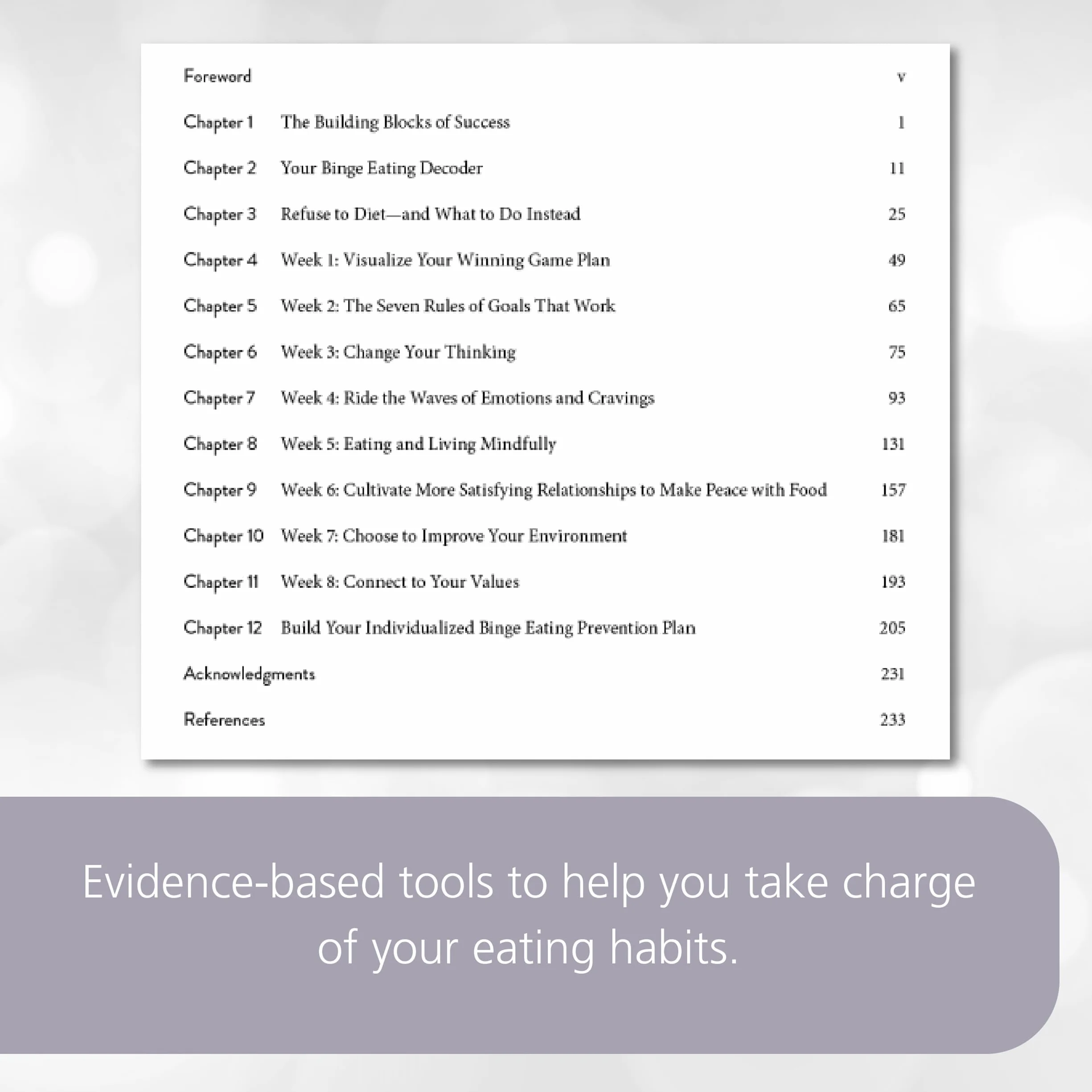 The Binge Eating Prevention Workbook: An Eight-Week Individualized Program to Overcome Compulsive Eating and Make Peace with Food
