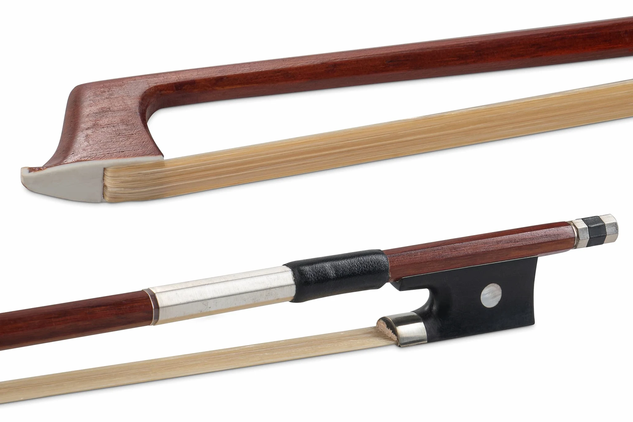 Gewa Violinbogen Massaranduba Schüler 3/4 Ebenholzfrosch, kantige Stange