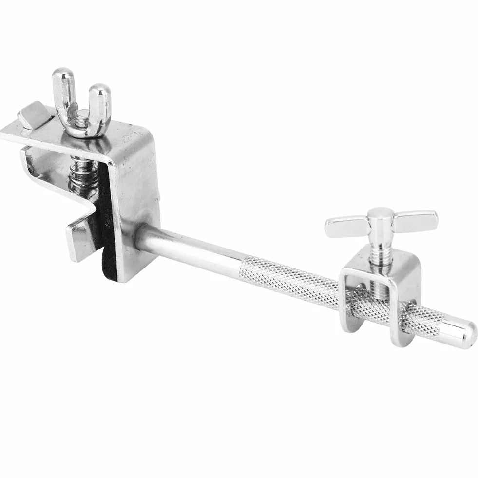 Eujgoov Cowbell Holder, Zdejmowany Standardowy Bęben Cowbell Mount Holder Jazz Drum Kit Hoop Mounted Cowbell Clamp