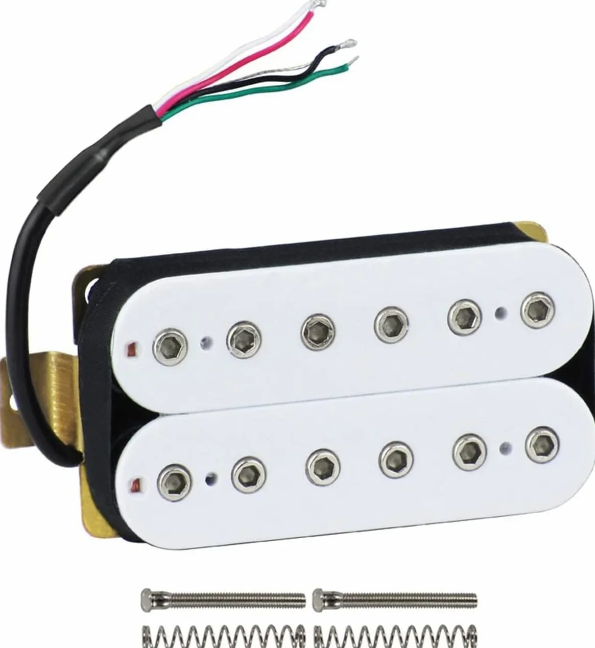 Przetwornik do gitary akustycznej, Ceramiczna pojedyncza cewka przetwornik wzmacniacz przetwornik Humbucker SSH HSS przetwornik do gitary elektrycznej biały zestaw przetwornik do gitary elektrycznej