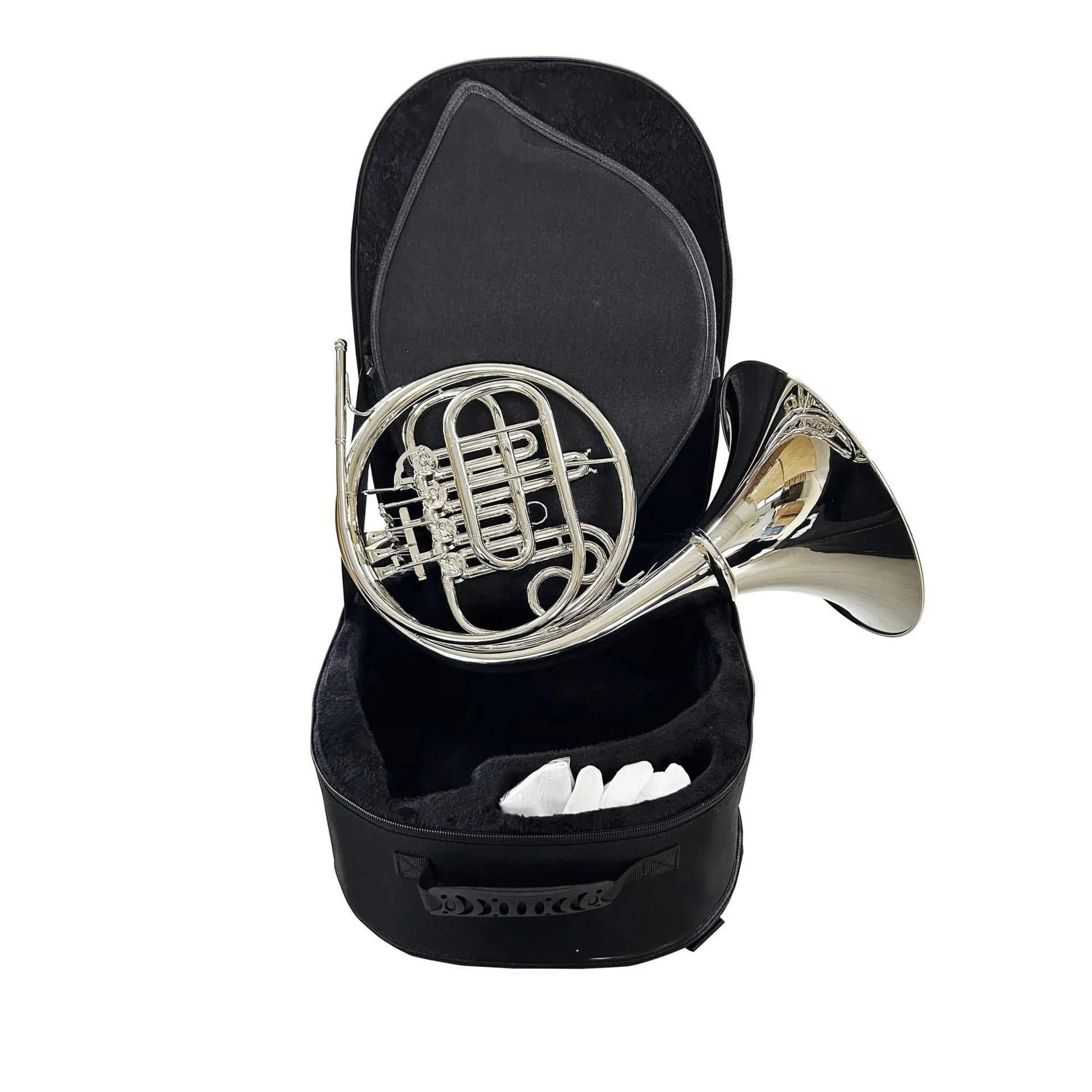 Róg francuski Pojedynczy klucz Bb French Horn 4 gałki niklowane