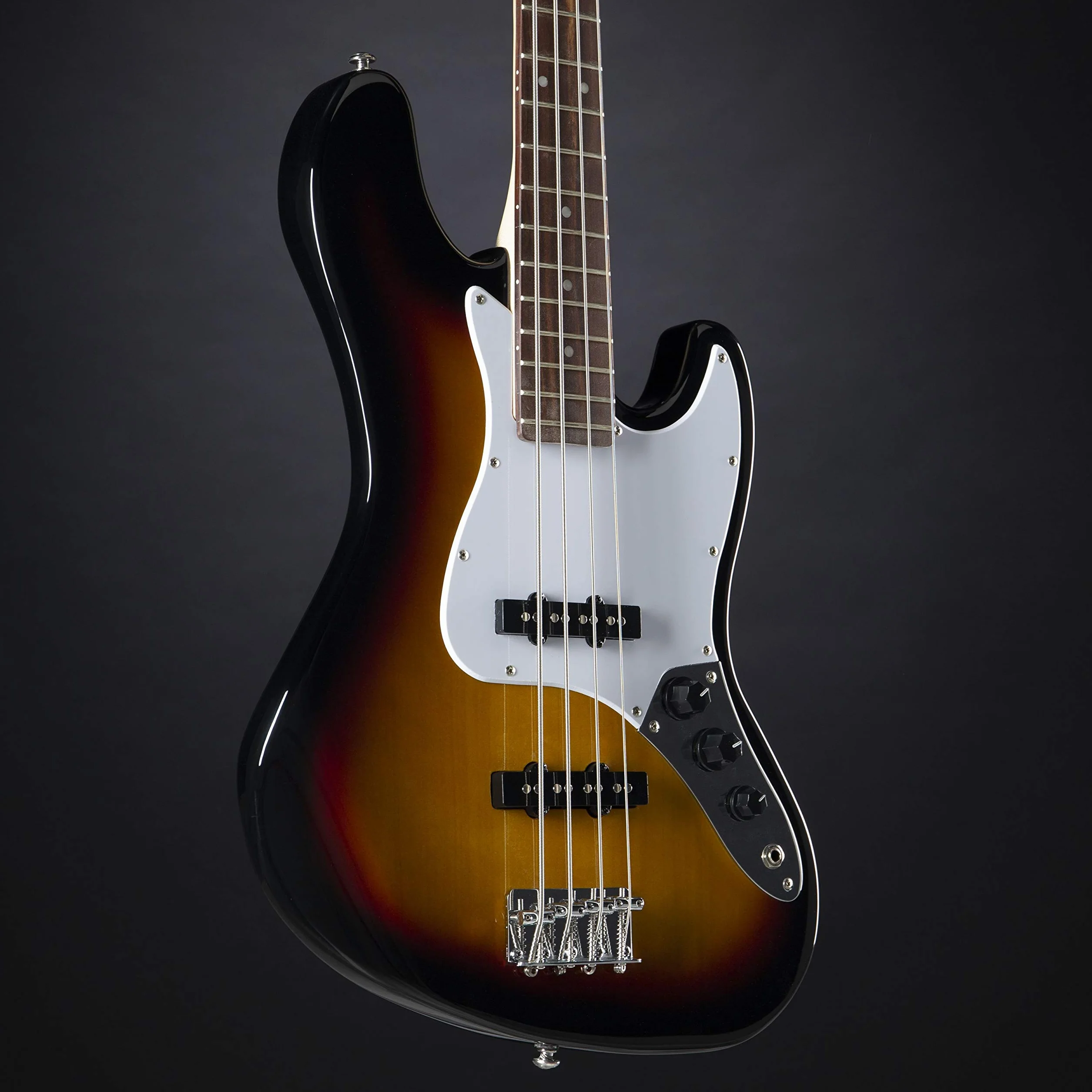 J & D JB-3TS Electric Bass 4-String Gitara Basowa 3-Tone Sunburst