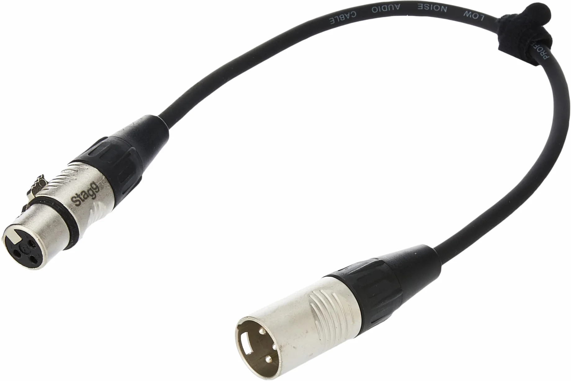 Stagg Npc030Xmxfr Kabel Krosowy, Czarny, 30 cm