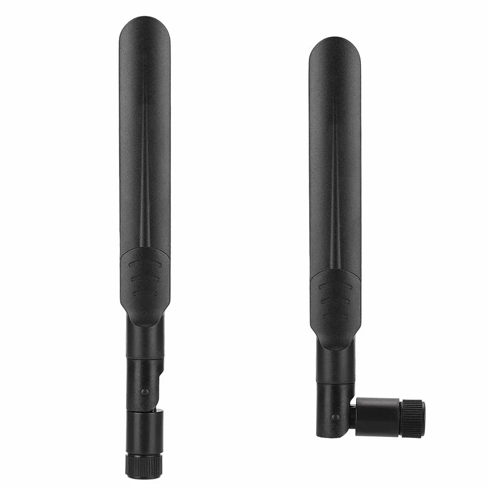 ASHATA Dwuzakresowa antena WiFi, 2,4 GHz 5 GHz 5,8 GHz, 8dBi, RP-SMA żeńska, do bezprzewodowego routera Wi-Fi LAN, kompatybilna z D-LINK, Tenda itp