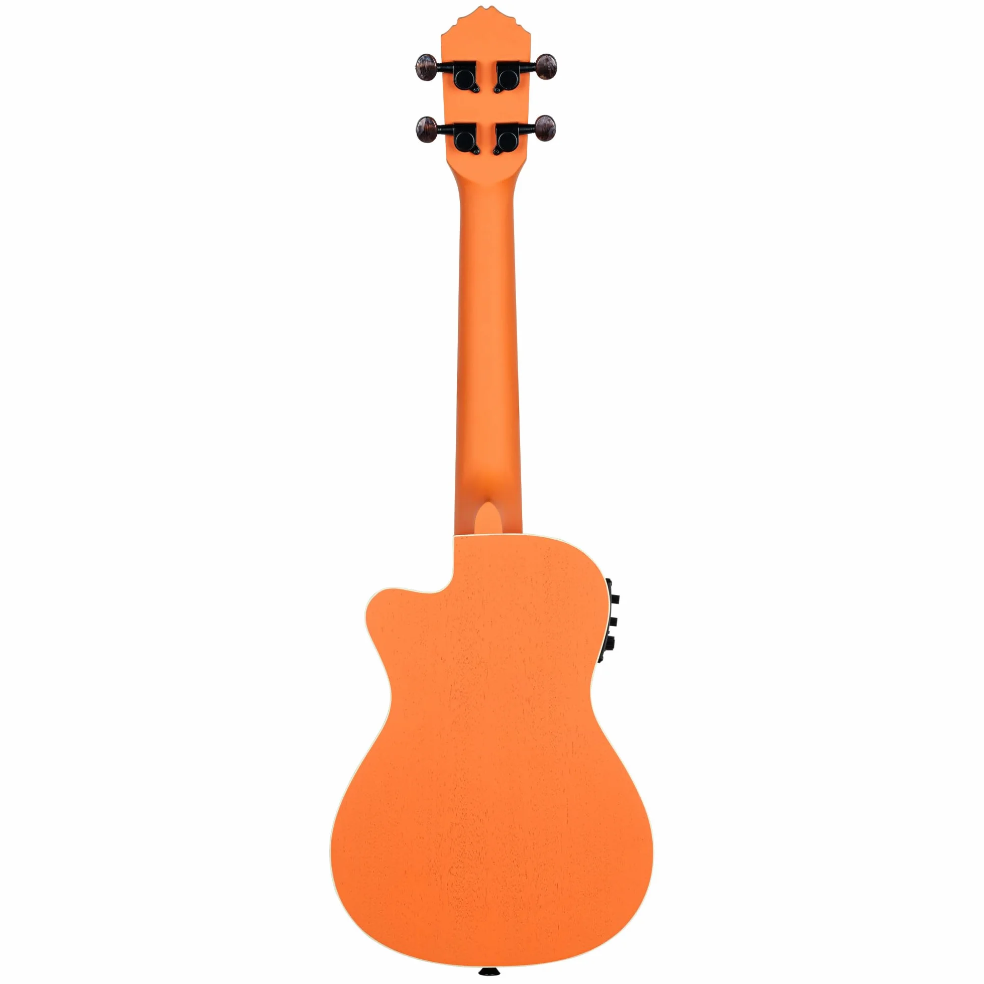 Ortega Guitars Elektro-akustyczne Ukulele Koncertowe – Seria Custom Built Edycja Halloween – Okoume, Kolor Pomarańczowy (RUHWCE)