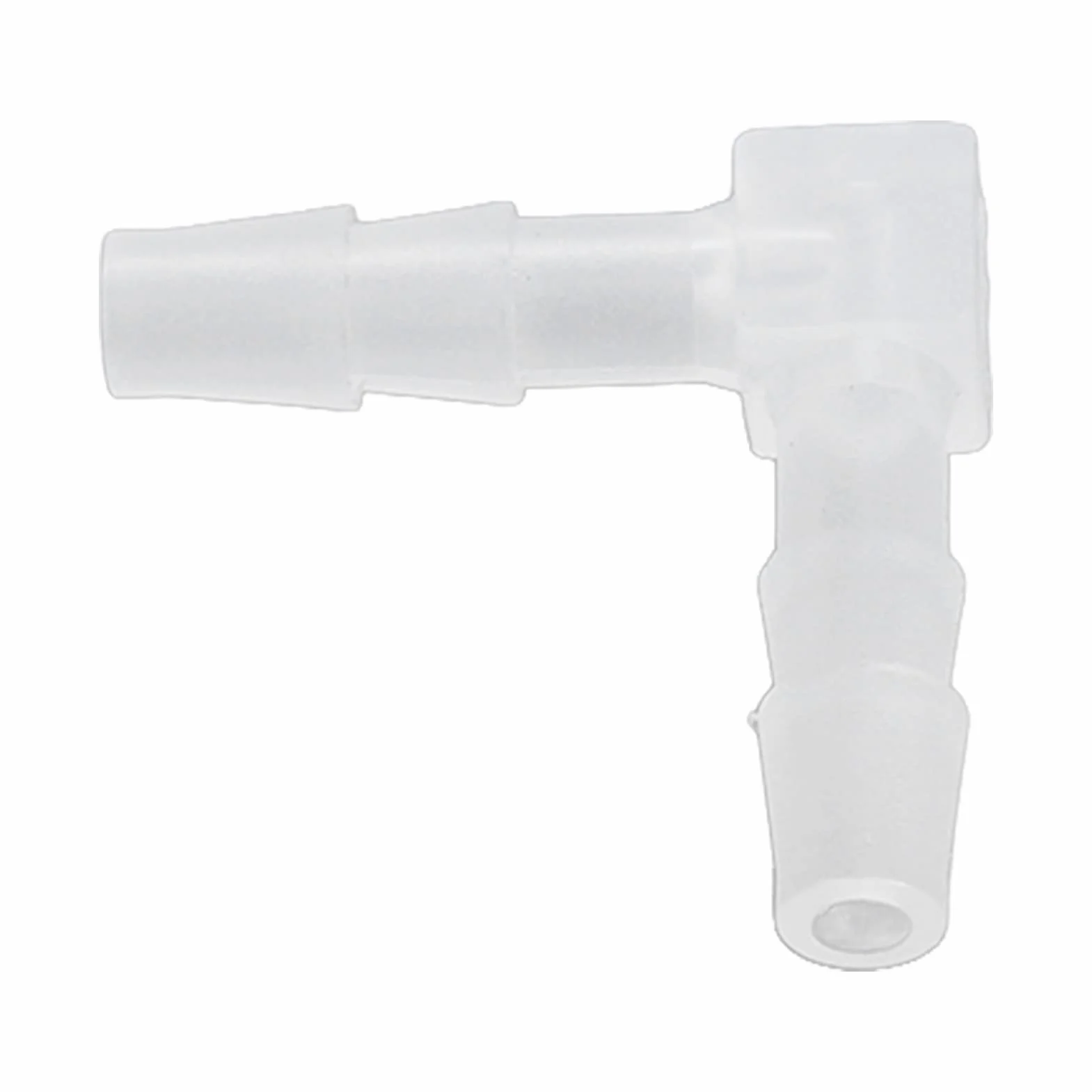 10 Sztuk Plastikowe Kolanko Króciec do Węża Kolanko 90 Stopni Króciec do Węża Złączka z Tworzywa Sztucznego Plastikowe Równe Złącze Kolczaste Adapter (4 mm)