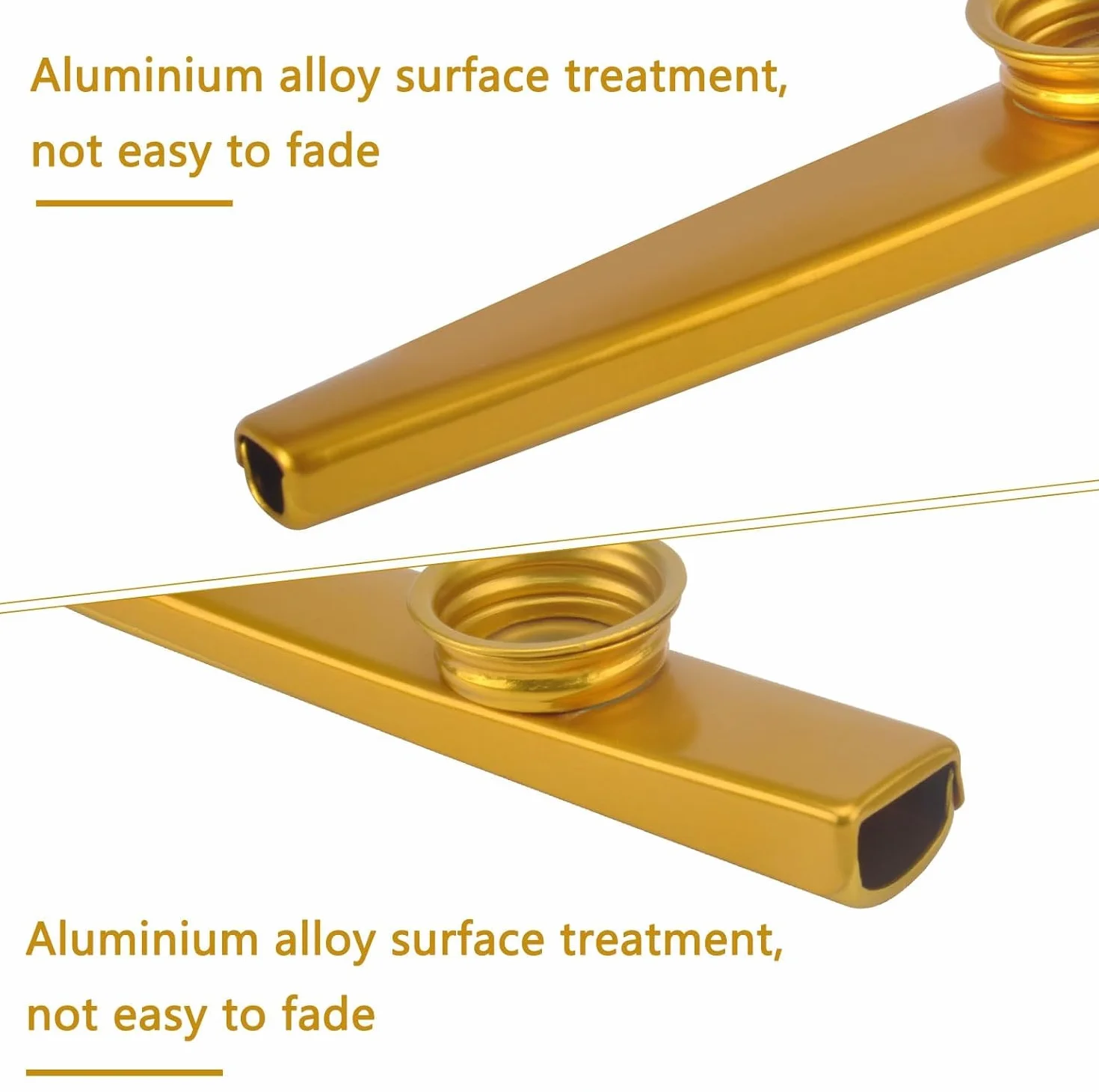 Kazoo Kazoo zestaw instrumentów muzycznych Kazoo z metalu, 14 instrumentów muzycznych Kasu ze stopu aluminium, metal Kazoo, w 7 kolorach, na prezent na imprezę, flet do nosa dla dzieci, miłośników