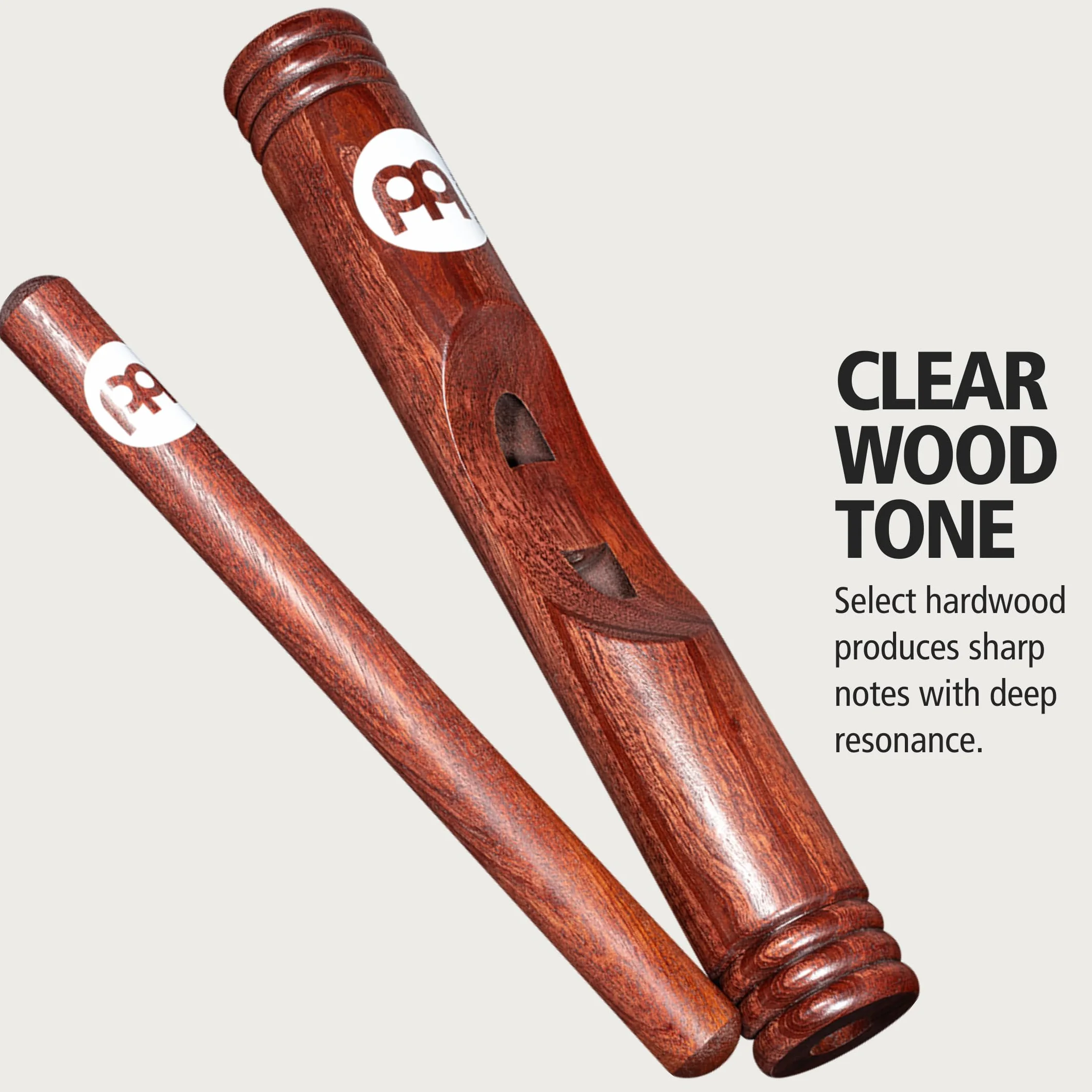 Meinl CL3RW African Wood Claves, Redwood - Klawes
