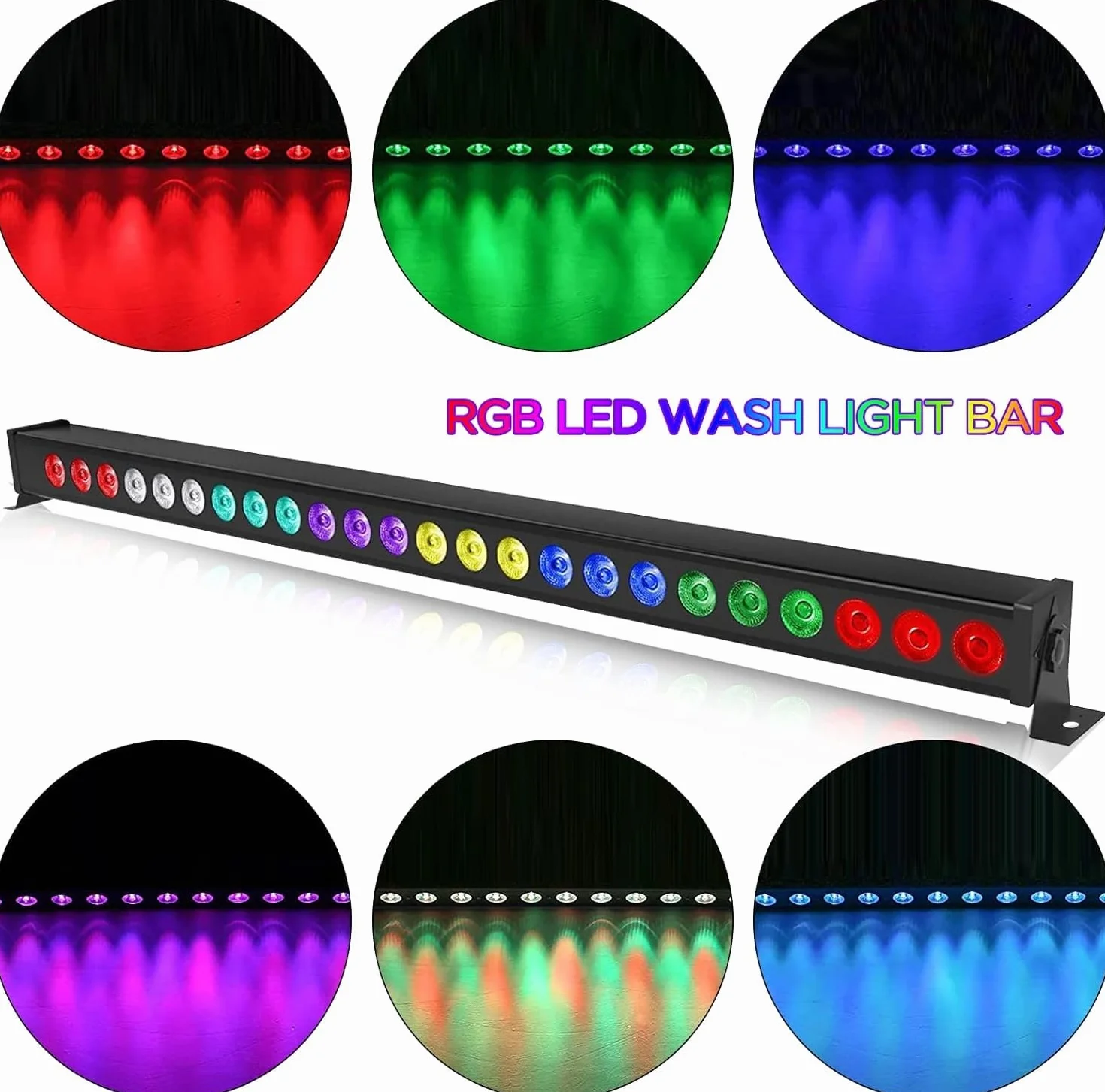 24 x 3 W RGBW LED Wallwasher z pilotem zdalnego sterowania, konsolowe światło sceniczne, efekt namiotu dla DJ-a, bar, impreza, dyskoteka, oświetlenie, ślub, Halloween, Boże Narodzenie, 2 sztuki