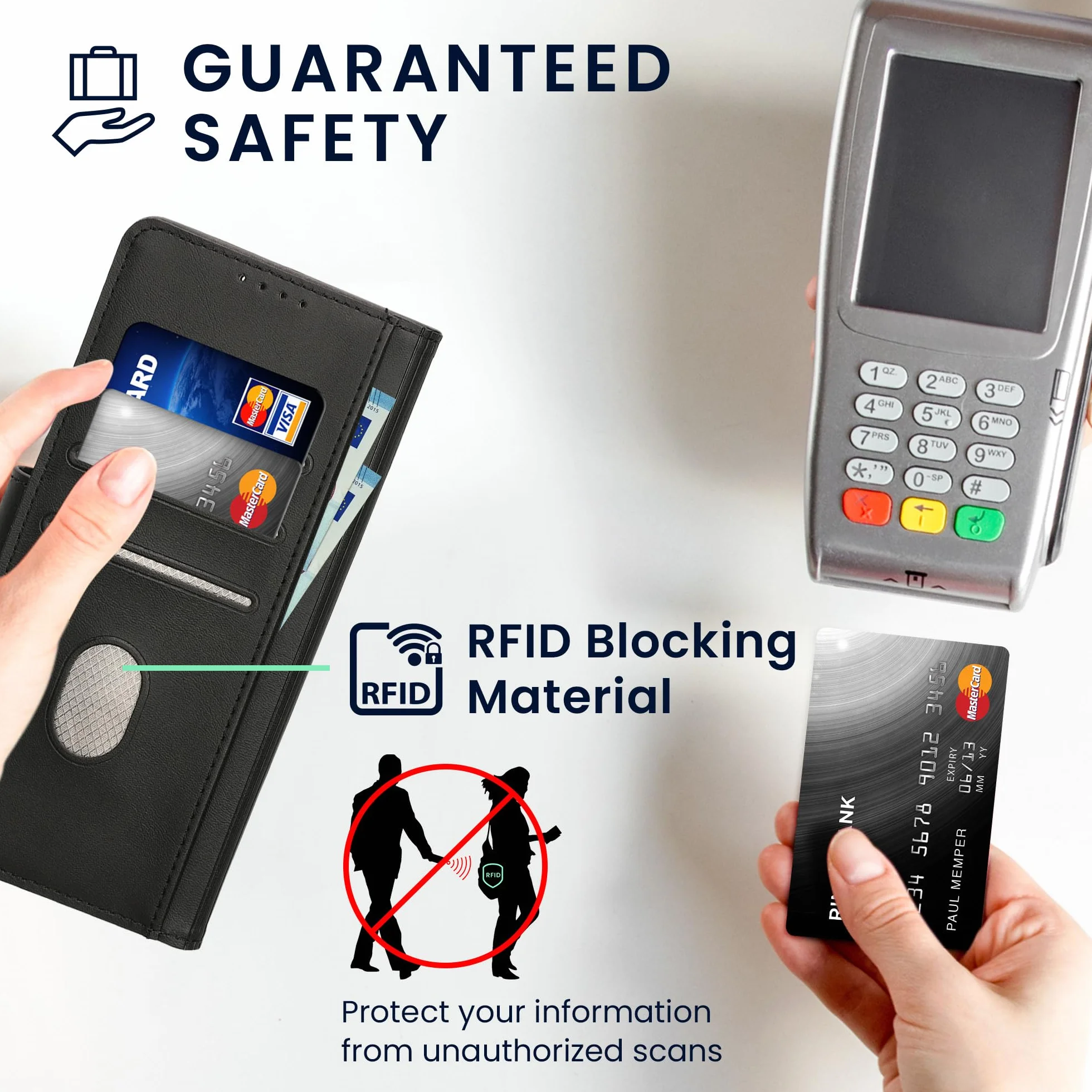 kwmobile Etui ze sztucznej skóry PU kompatybilne z Samsung Galaxy S20 FE – etui portfelowe z ochroną ekranu i RFID, czarne