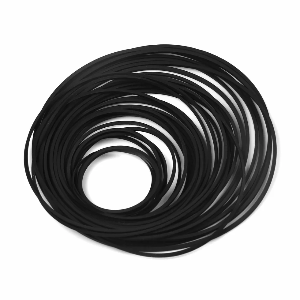 Paski napędowe do magnetofonu kasetowego, różne rozmiary, 120 szt., kwadratowe paski do nagrywarek, walkmanów, CD-ROM, napędu DVD, 26–120 mm