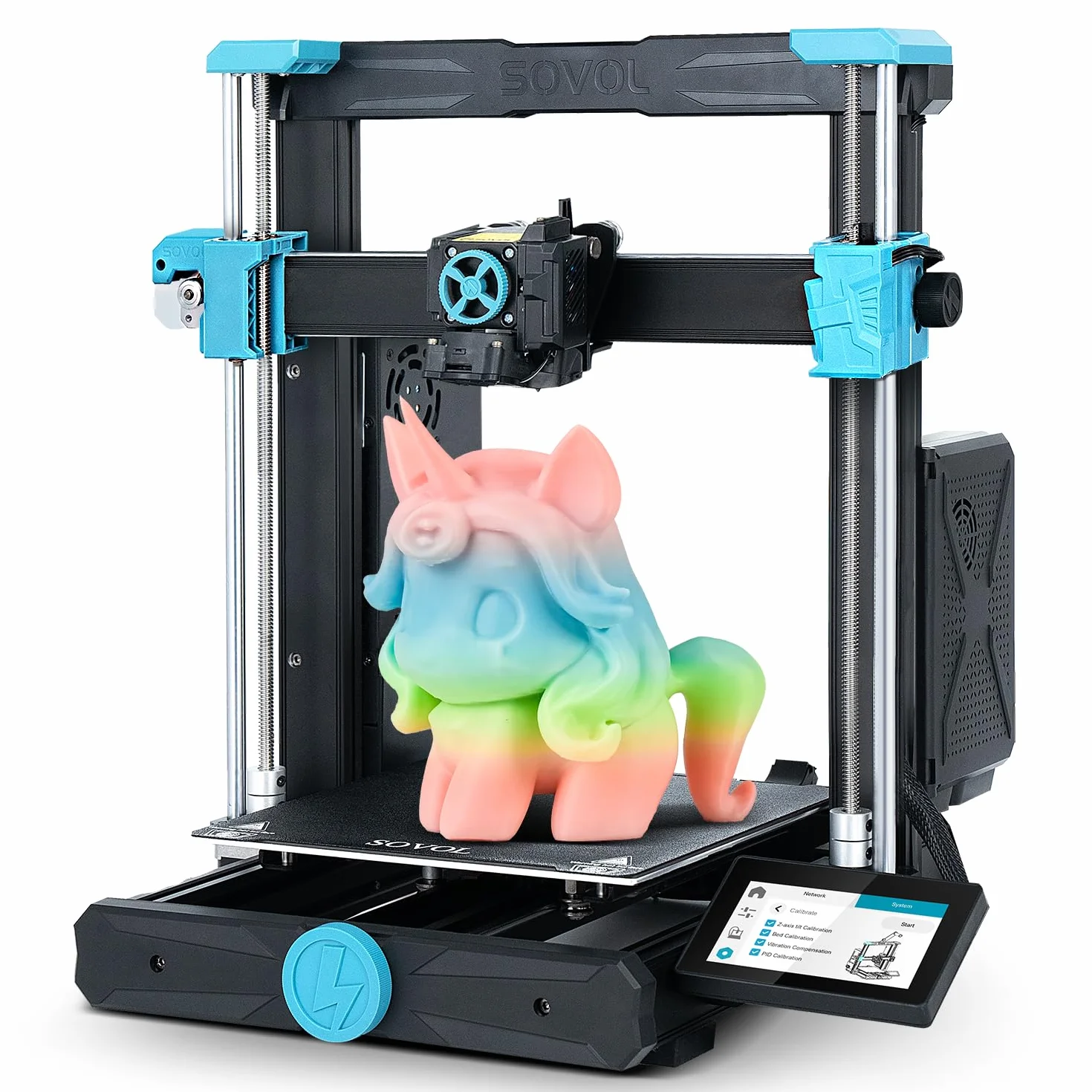 Sovol SV06 ACE Drukarka 3D Open Source, 600 mm/s max wysoka prędkość, w pełni automatyczne poziomowanie, z aparatem, rozmiar druku 220 x 220 x 250 mm