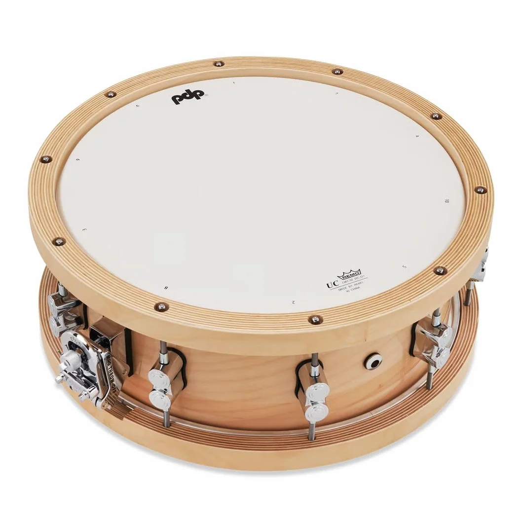 Pacific Drums Concept 20-Ply Maple Snare, 35,6 x 14 cm, grube klonowe obręcze, naturalny | 20-warstwowa klonowa skorupa